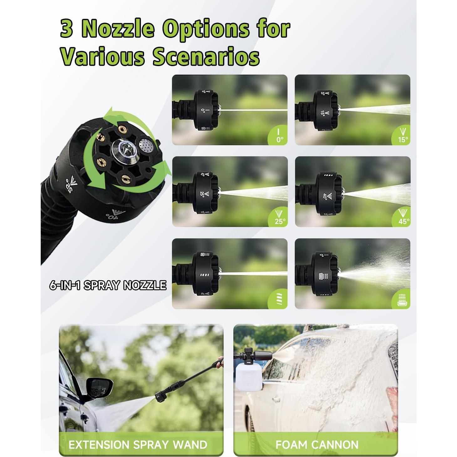 Lavadora a Presión Inalámbrica BLSKBY SC14 1200 PSI 2 Baterías