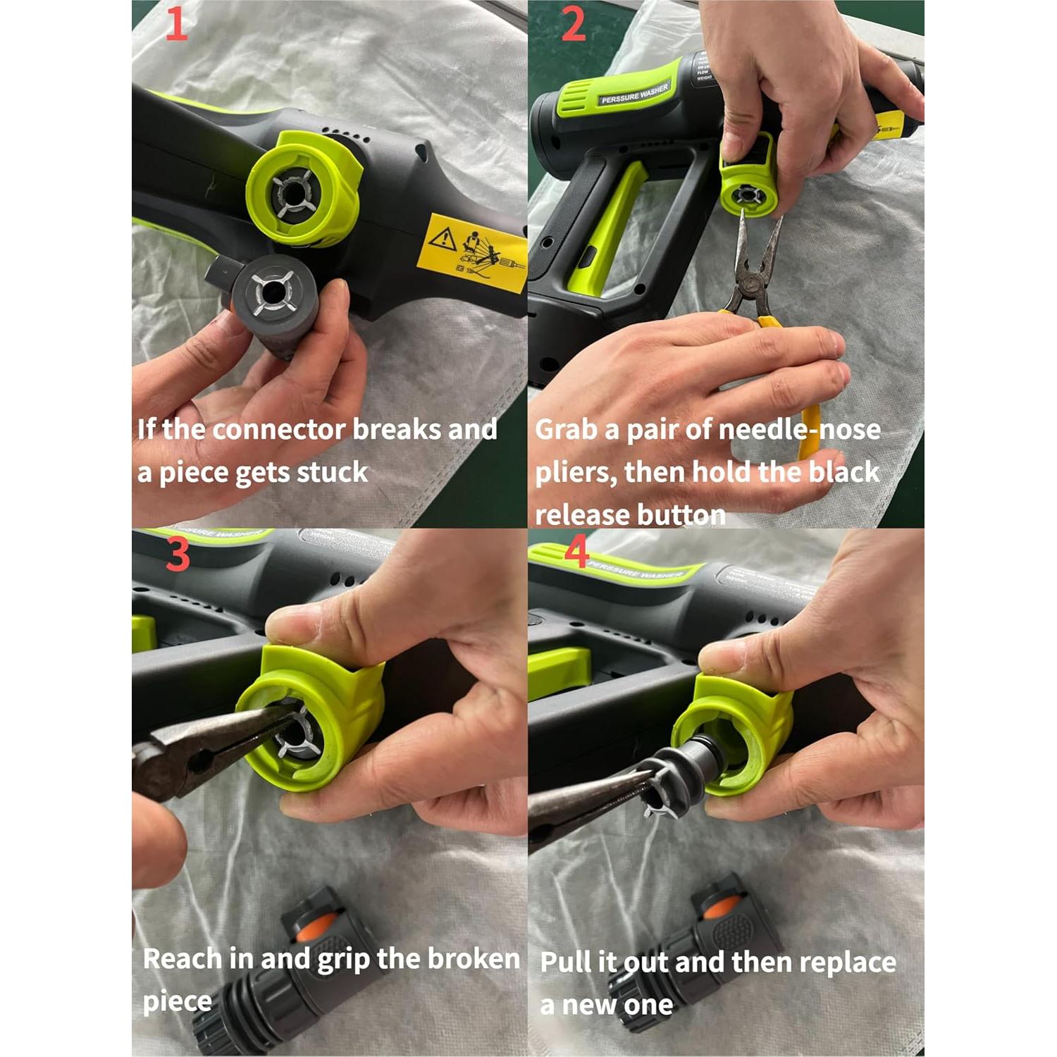 Lavadora a Presión Inalámbrica BLSKBY SC14 1200 PSI 2 Baterías