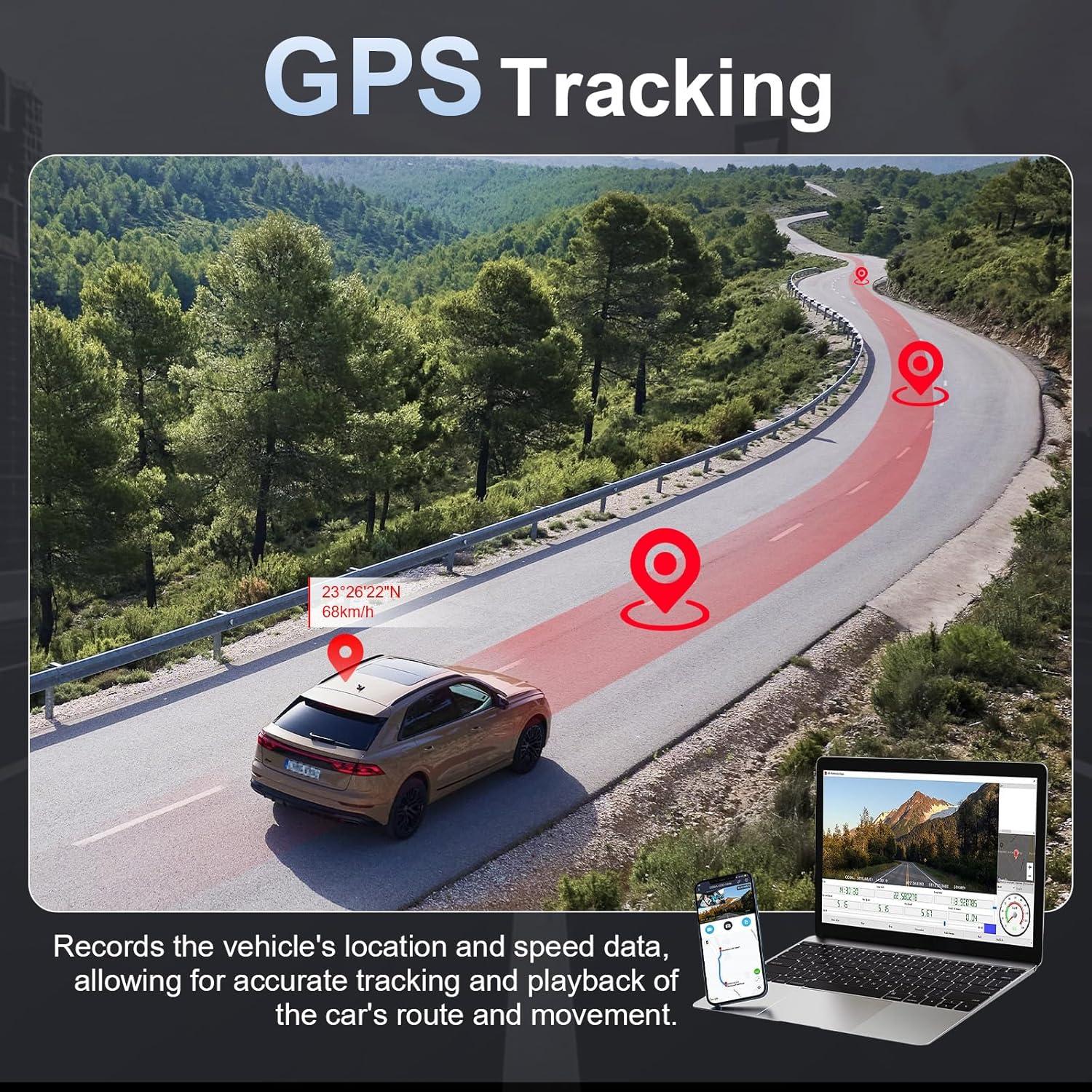 Cámara de Tablero IusZup ZD59 4K Triple 320° GPS WiFi 32GB