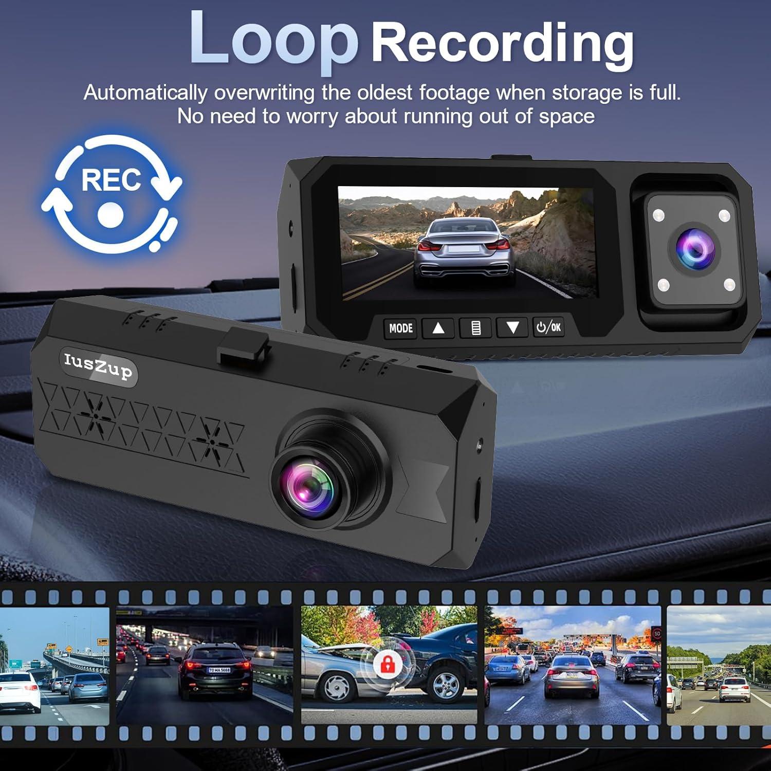 Cámara de Tablero IusZup ZD59 4K Triple 320° GPS WiFi 32GB