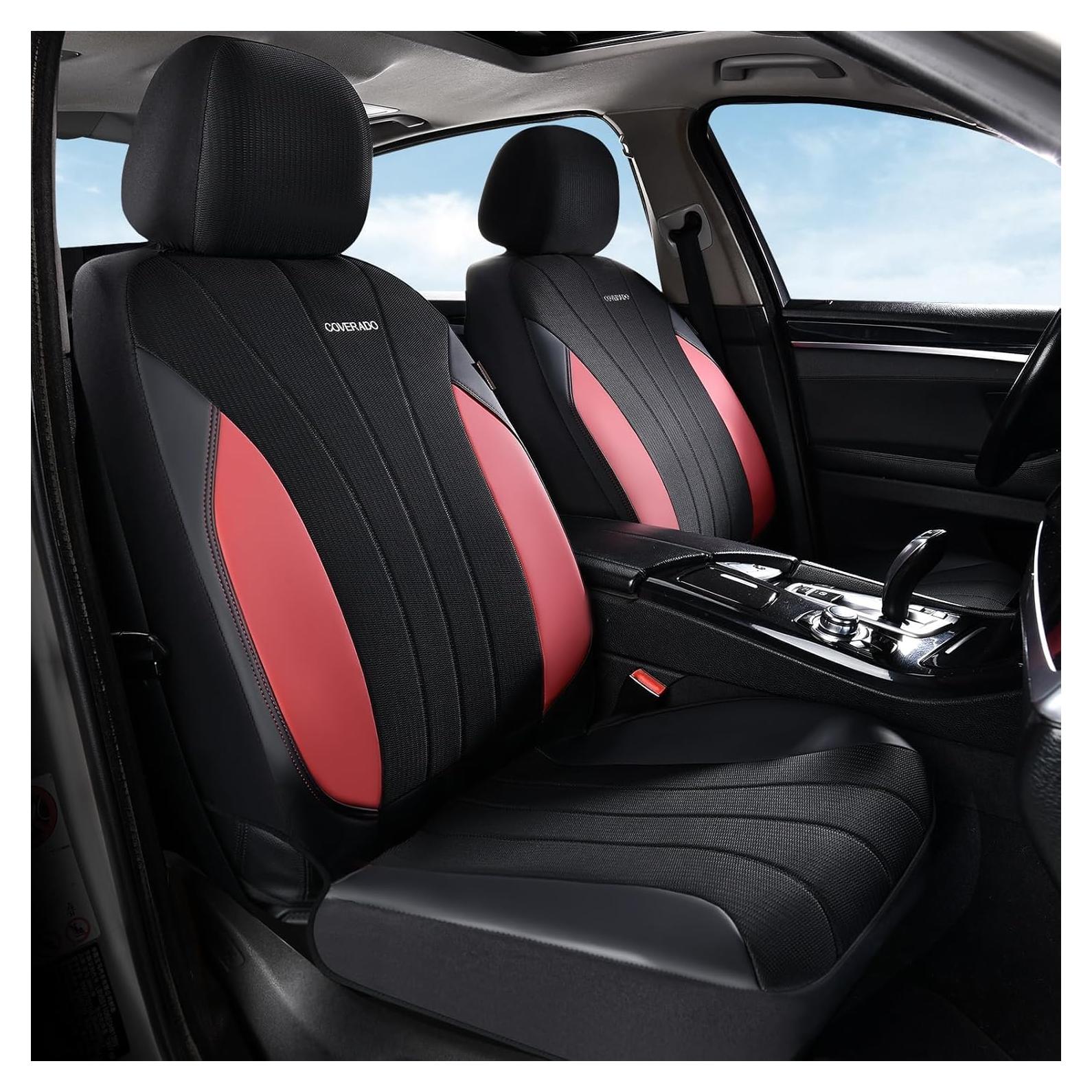 Cubiertas de Asiento Coverado 5089-MESH, Impermeables, Rojo y Negro