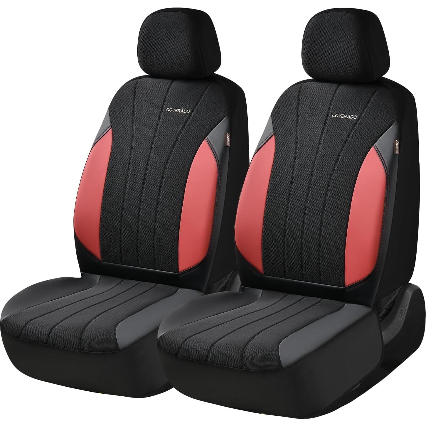 Cubiertas de Asiento Coverado 5089-MESH, Impermeables, Rojo y Negro