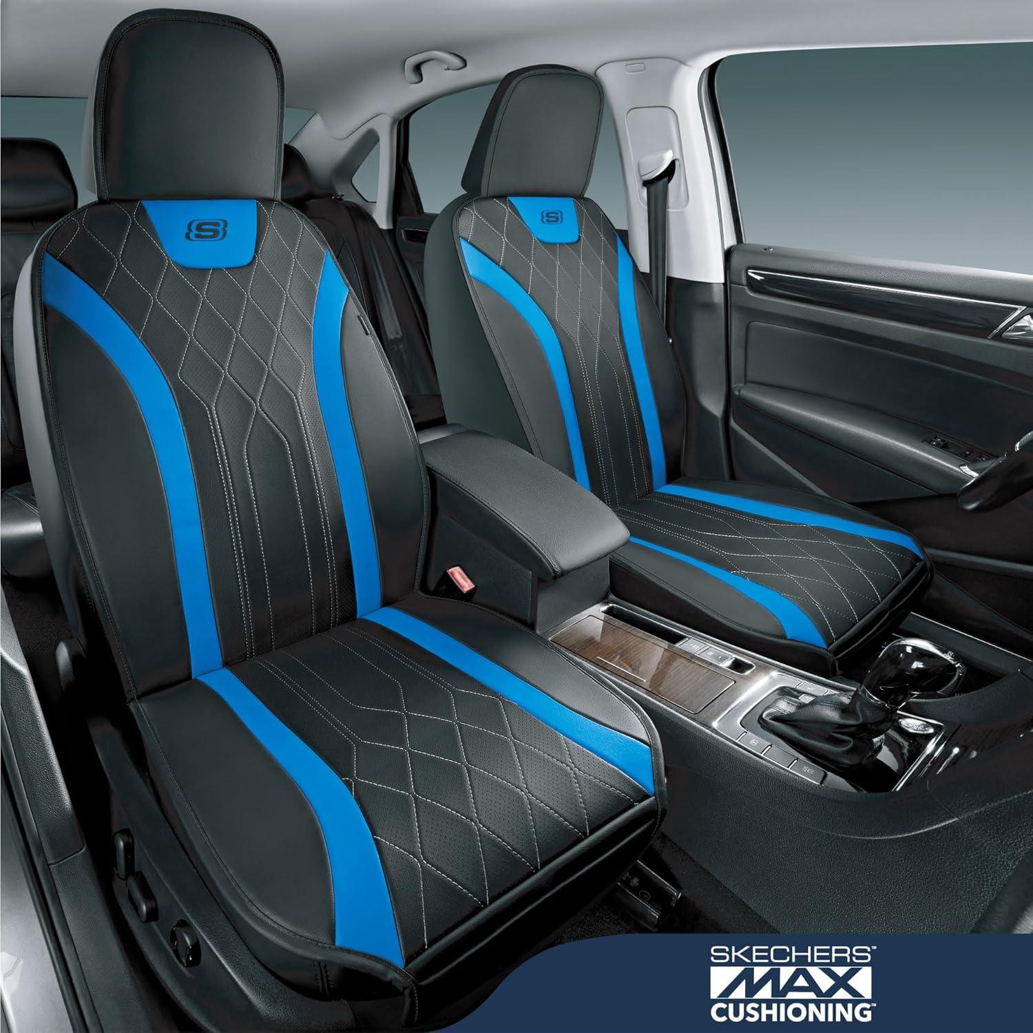 Funda de Asiento de Coche Skechers MAX Cushioning Azul 2 Piezas
