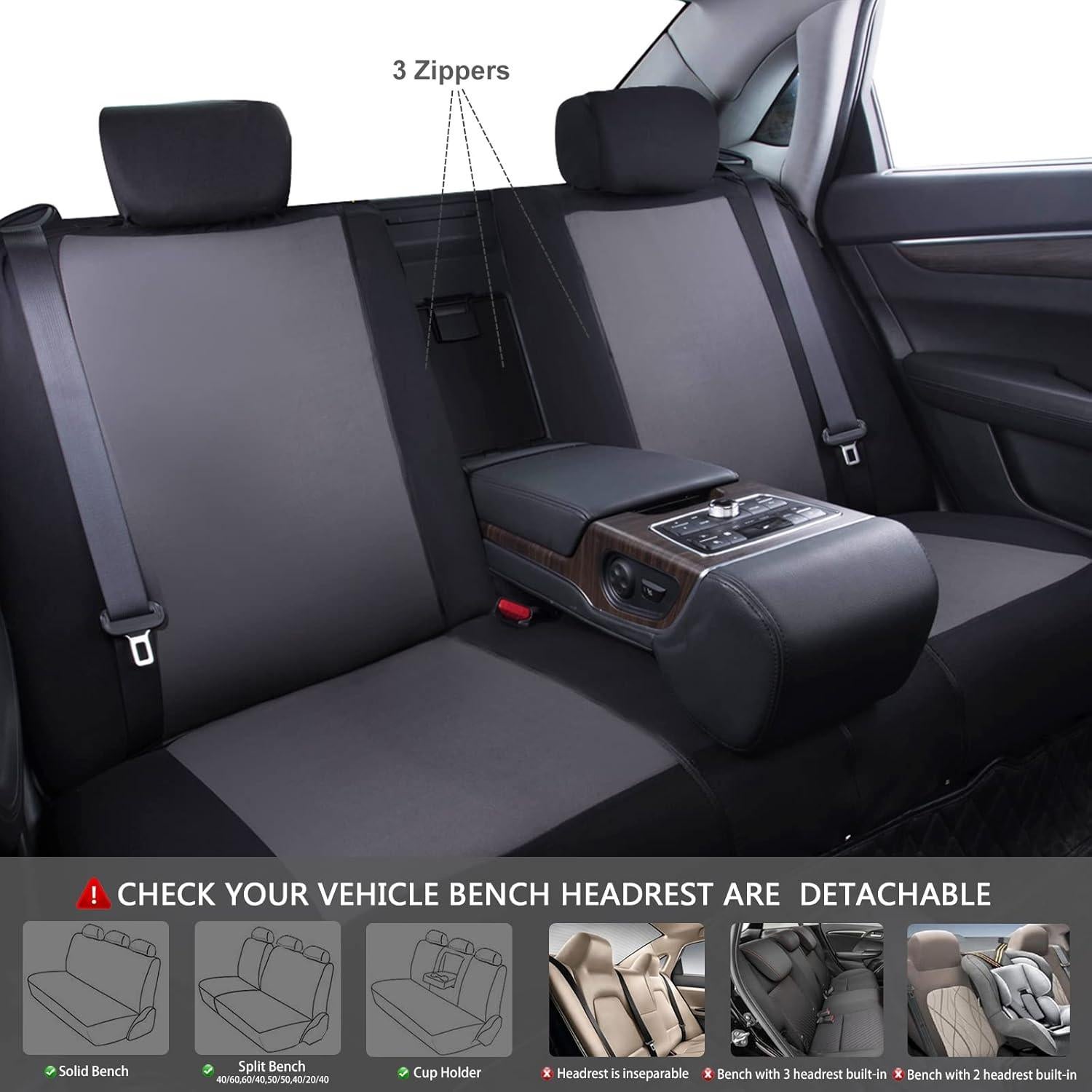 Fundas de Asiento y Alfombrillas CAR PASS Negro y Gris