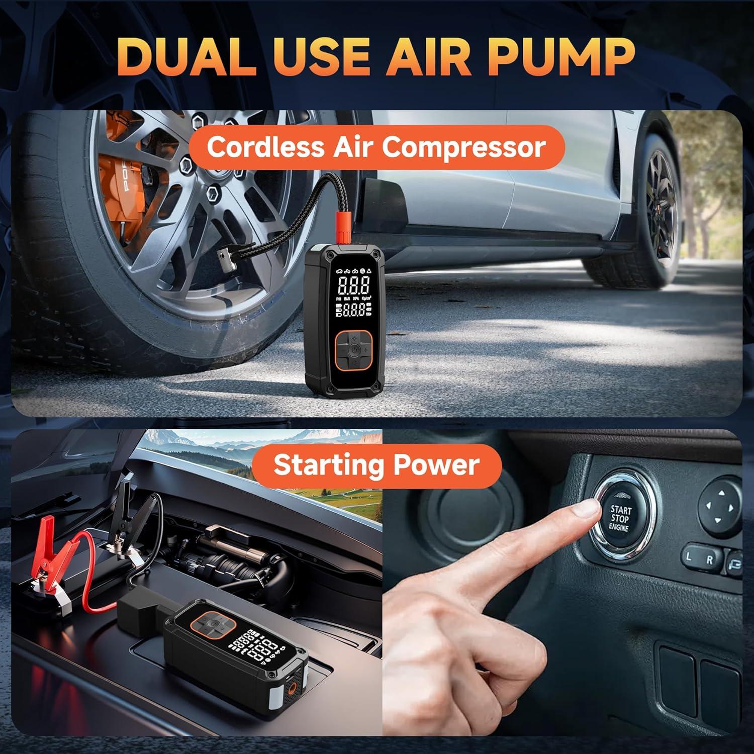 Compresor de Aire Portátil Lamfurart C845 150PSI Naranja