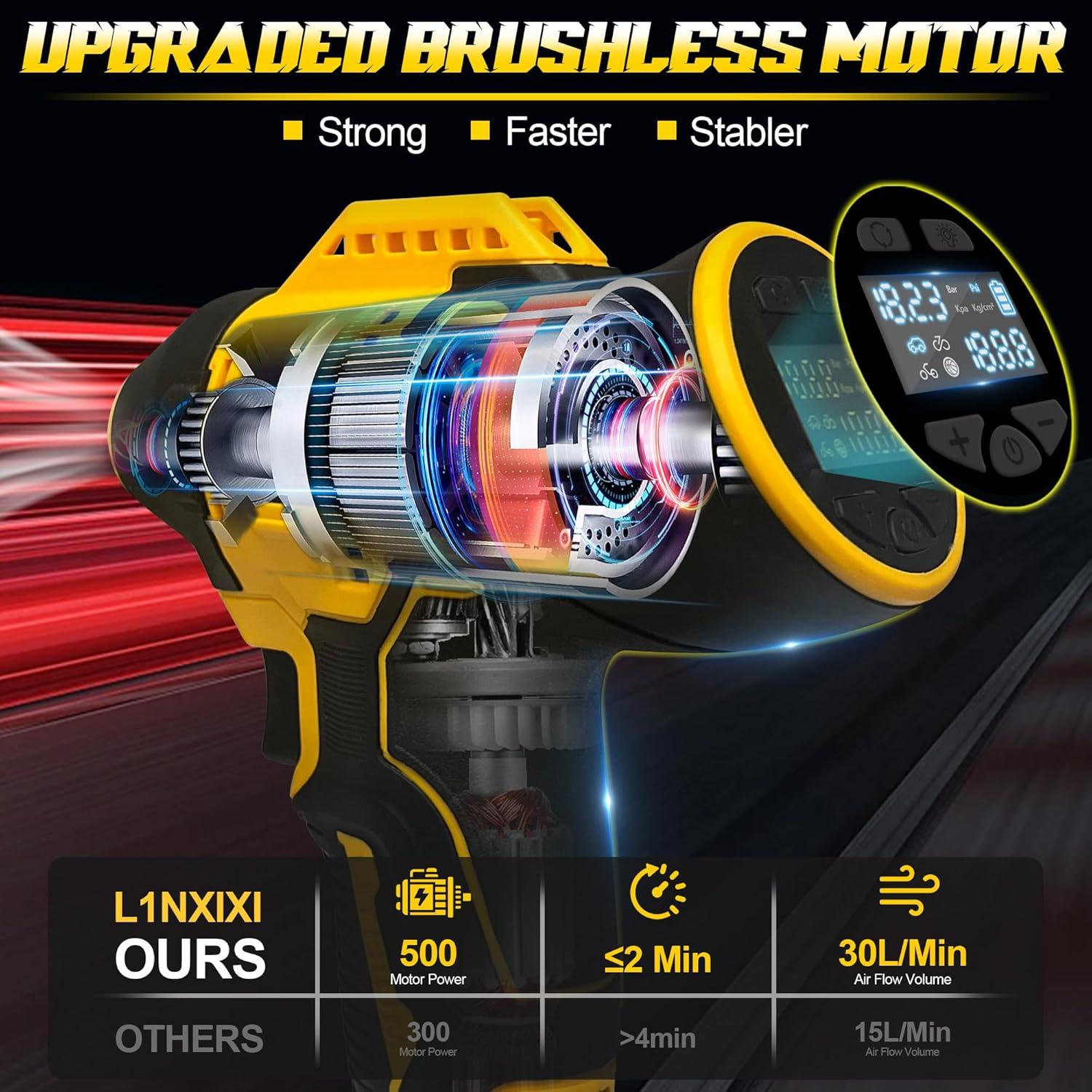 Compresor de Aire Portátil L1NXIXI DW-001 160PSI para DeWalt