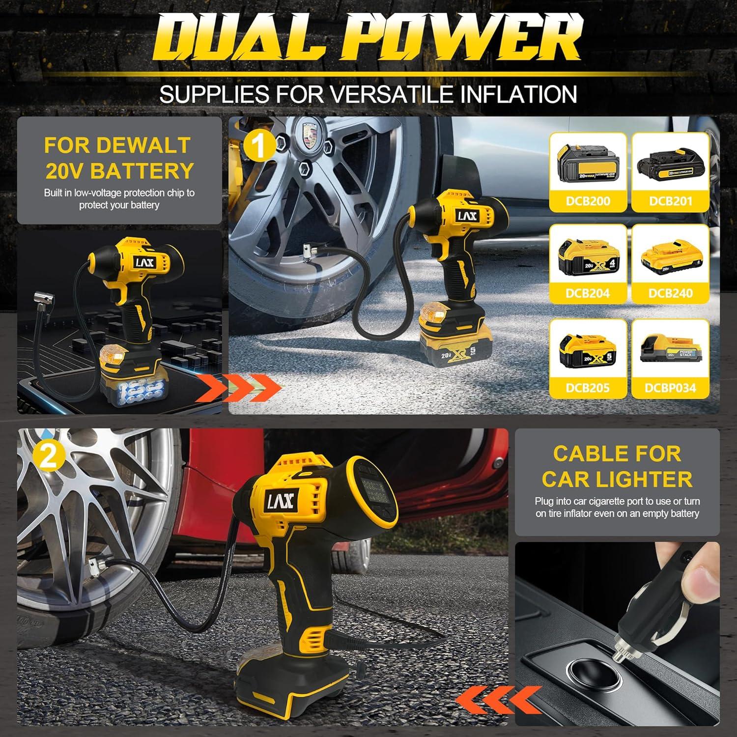 Compresor de Aire Portátil L1NXIXI DW-001 160PSI para DeWalt