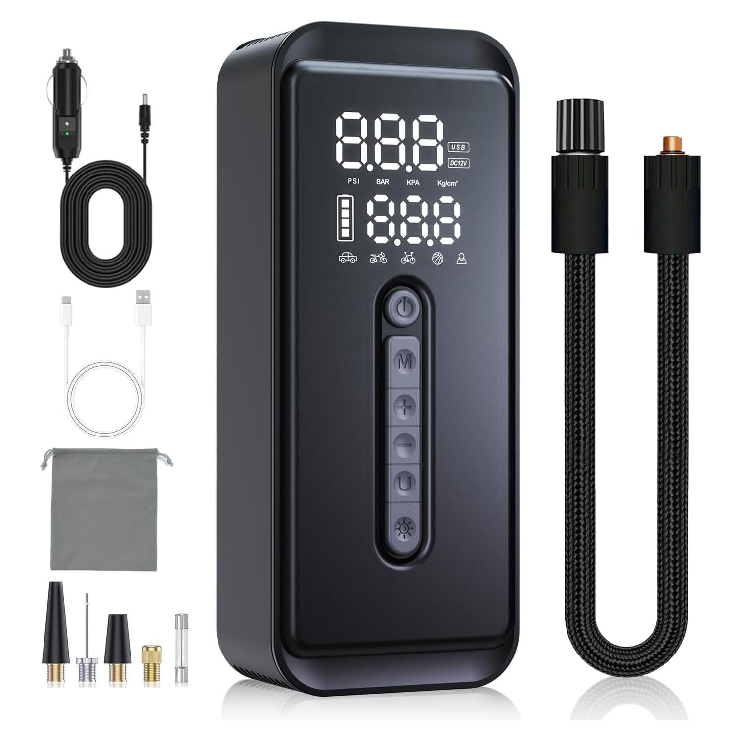 Compresor de Aire Portátil Yeaban 150 PSI - Batería Recargable