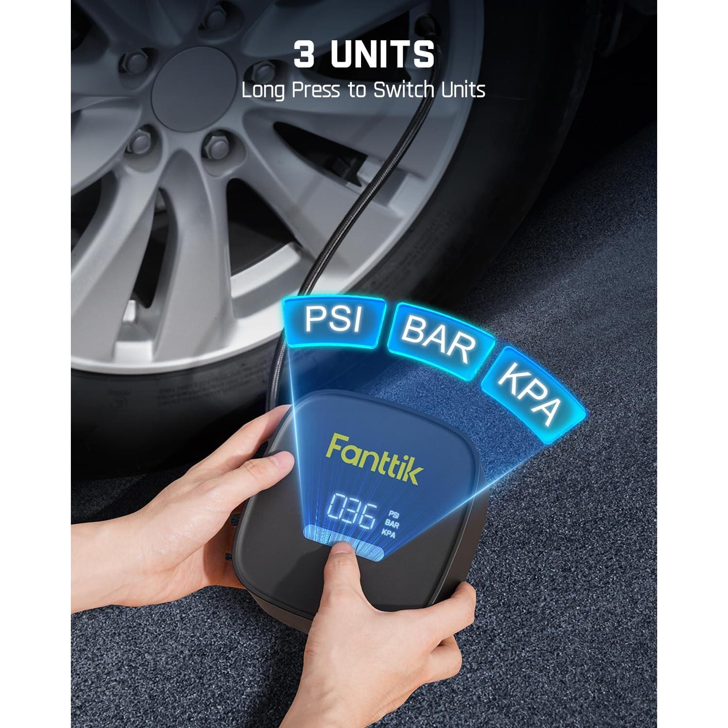 Compresor de Aire Portátil Fanttik X9 SE 12V para Neumáticos