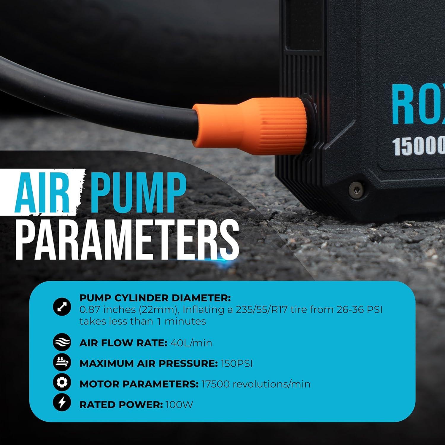 Inflador de Neumáticos Portátil Roxefor X80 150 PSI 15000mAh