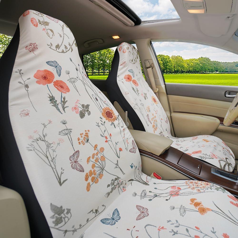 Cubiertas de Asiento de Coche Temdrsuy - 2 Piezas Impermeables