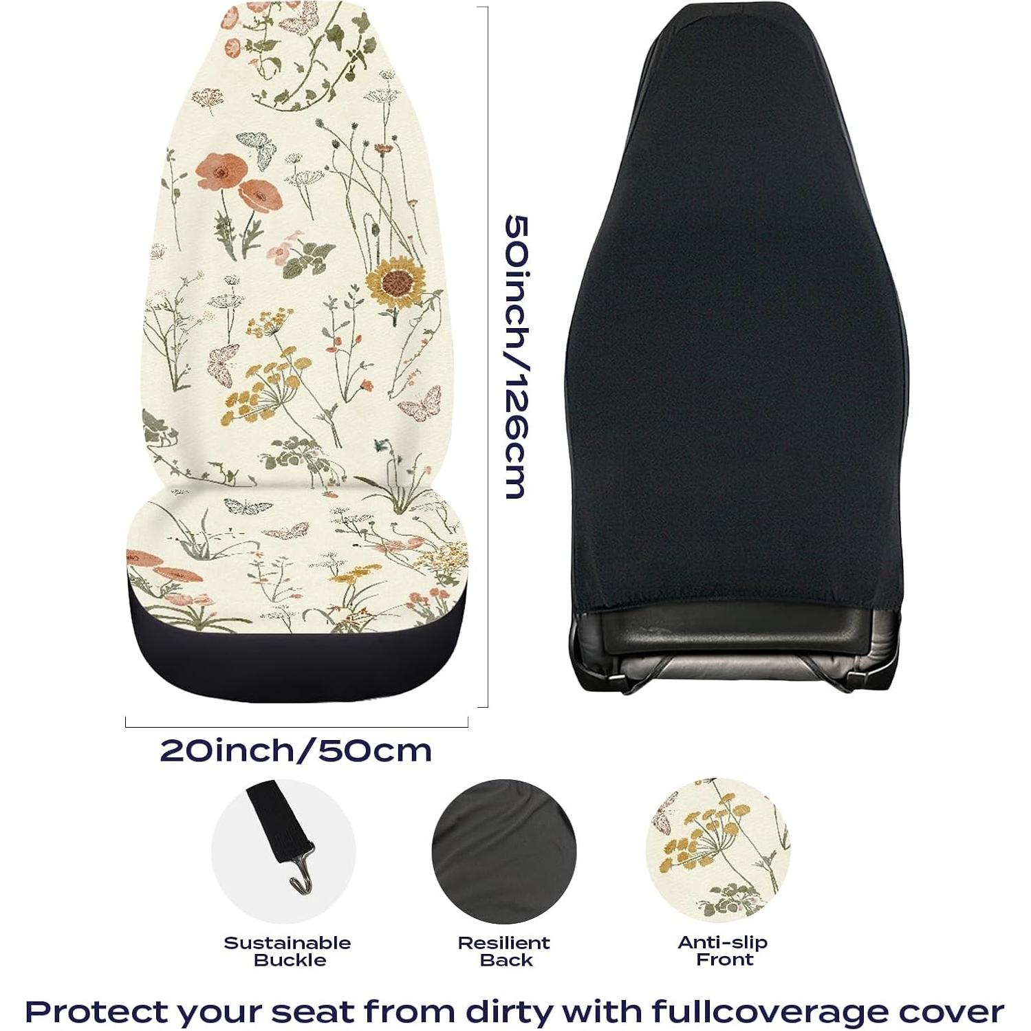 Cubiertas de Asiento de Coche Temdrsuy - 2 Piezas Impermeables