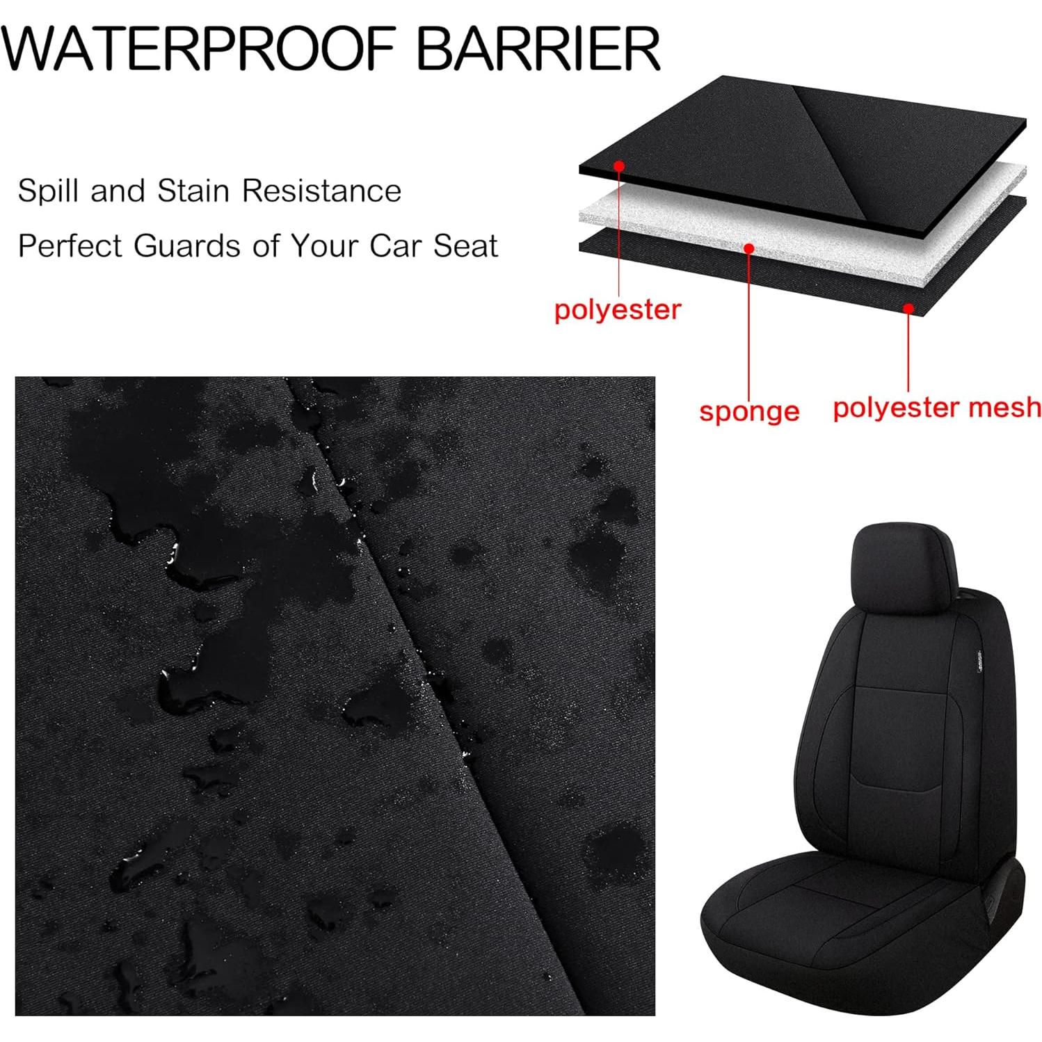 Funda de Asiento de Coche Impermeable Pariitadin Juego Completo