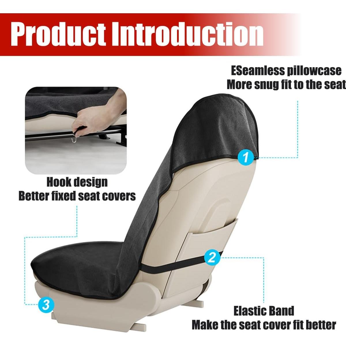Cubierta de Asiento de Coche Mandark Rosa Impermeable Universal