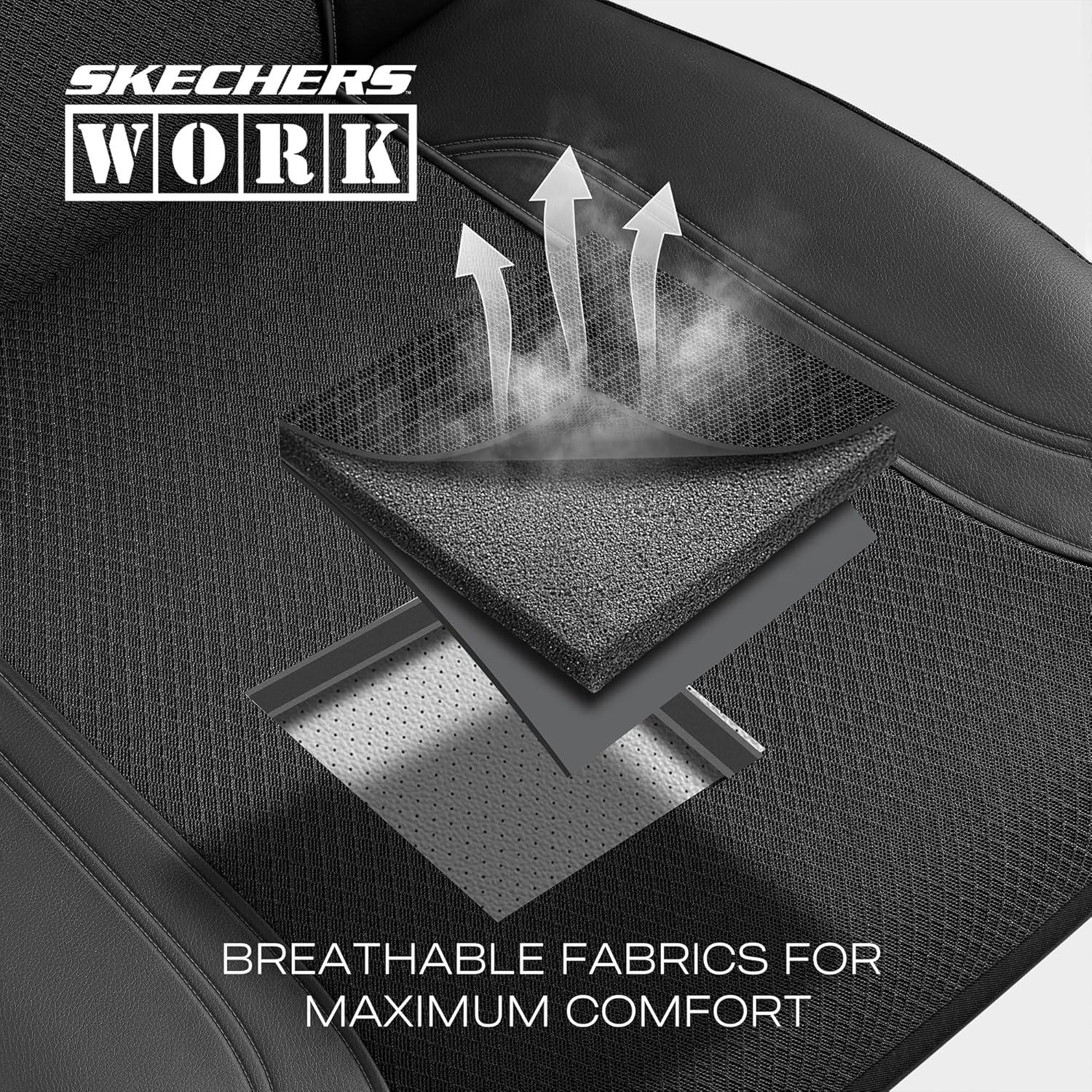 Cubiertas de Asiento Skechers Work Ajuste Universal Negro