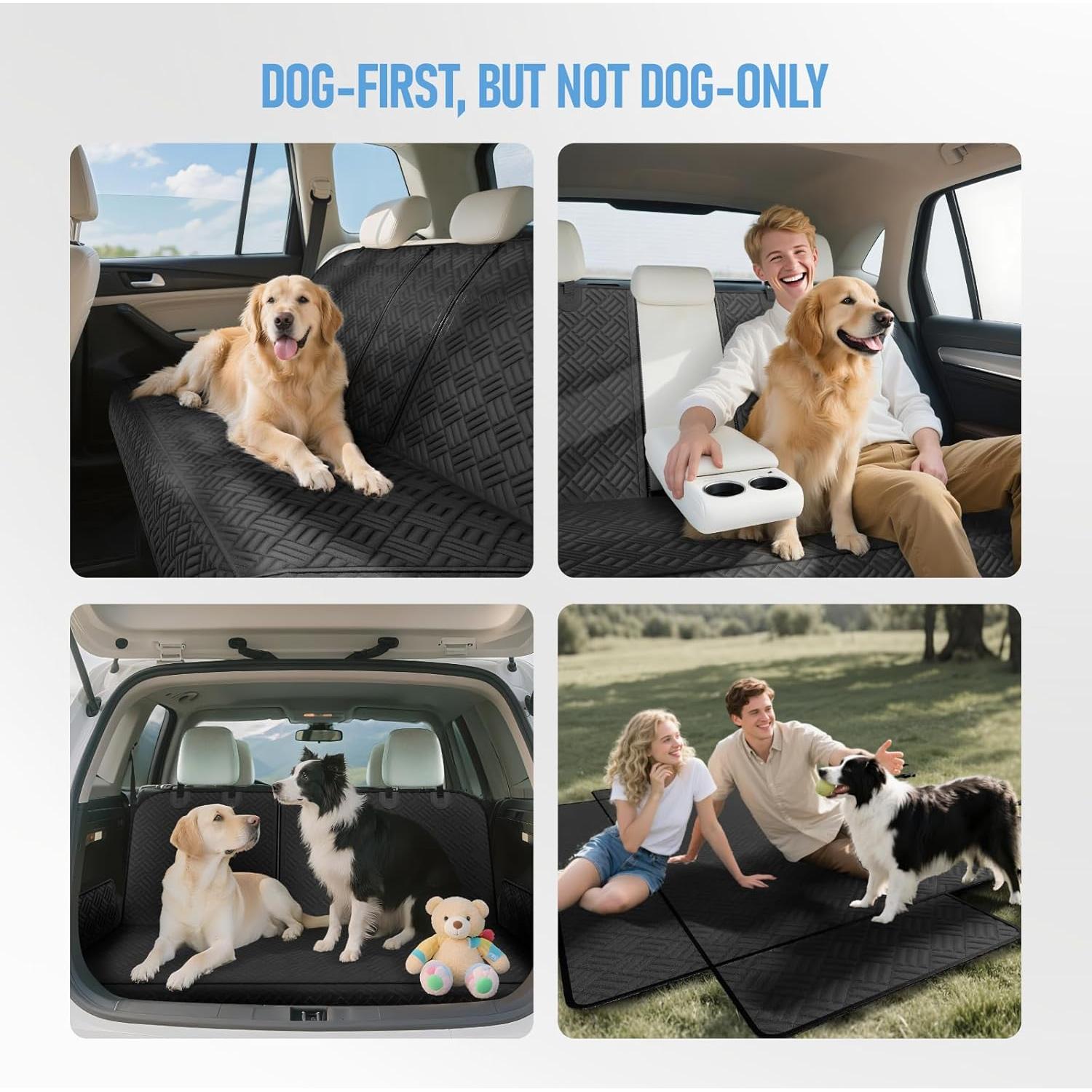 Funda de Asiento para Perros FIRSTWELL WB-CD Impermeable Negro