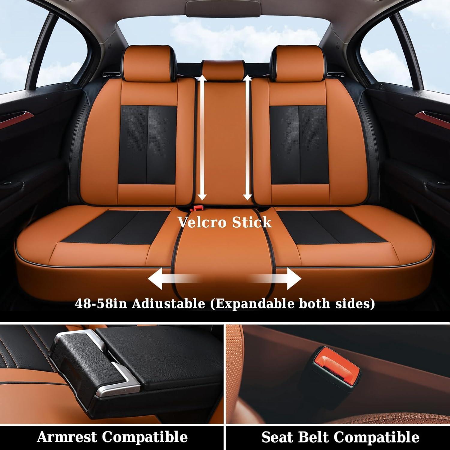 Cubiertas de Asiento de Coche Coverado D8897 Marrón y Negro