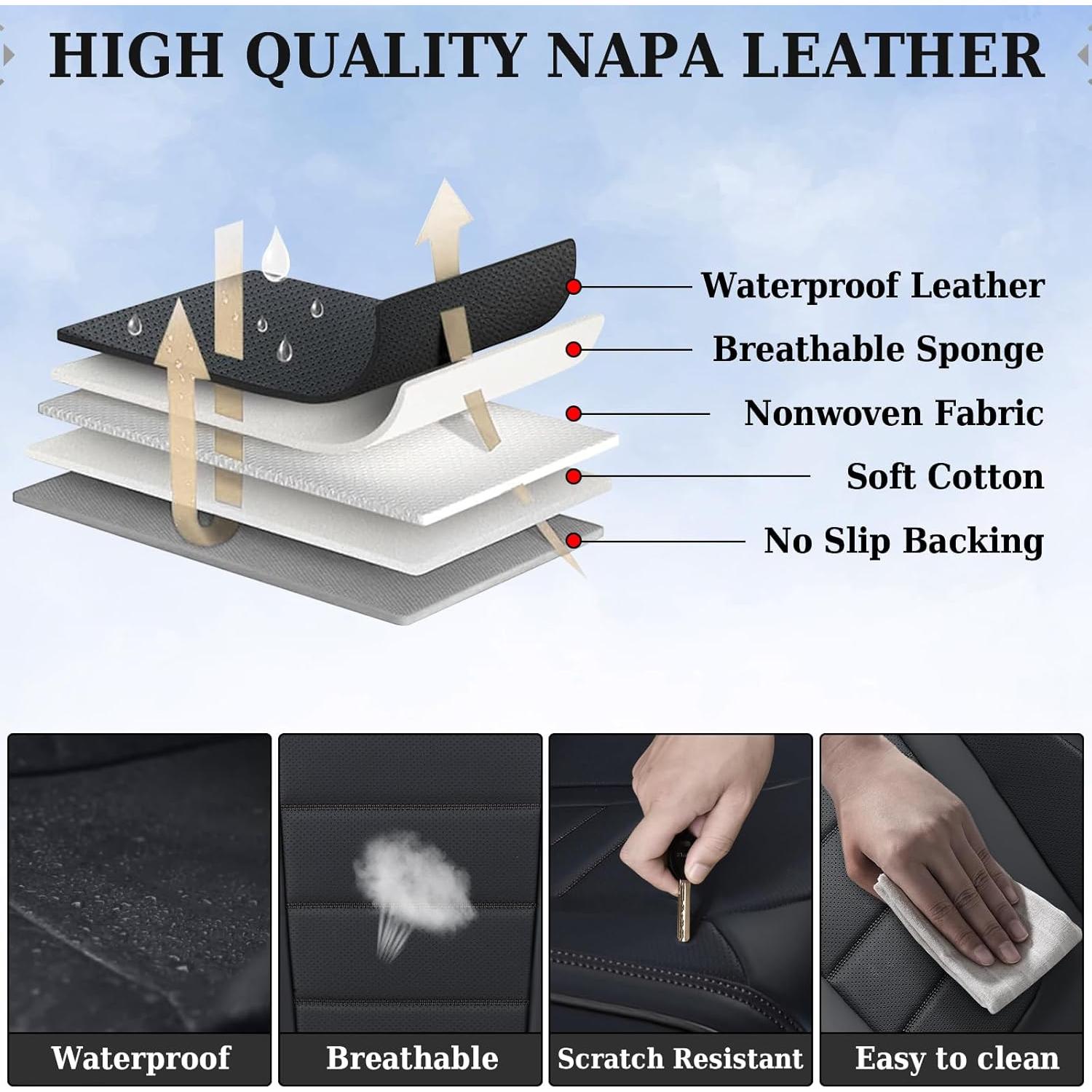 Cubiertas de Asientos Coverado 8883 de Cuero Nappa Impermeables