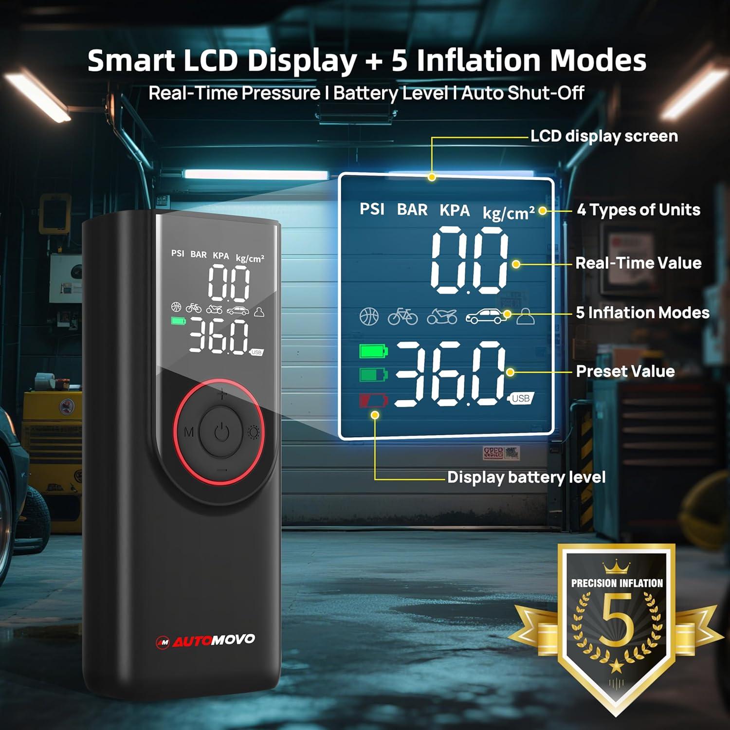 Compresor de Aire Portátil Automovo AM-TI-809 150 PSI