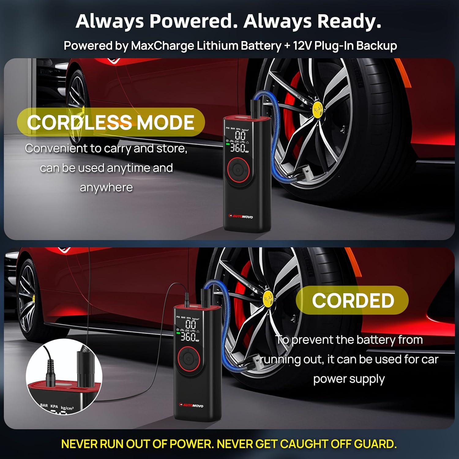 Compresor de Aire Portátil Automovo AM-TI-809 150 PSI