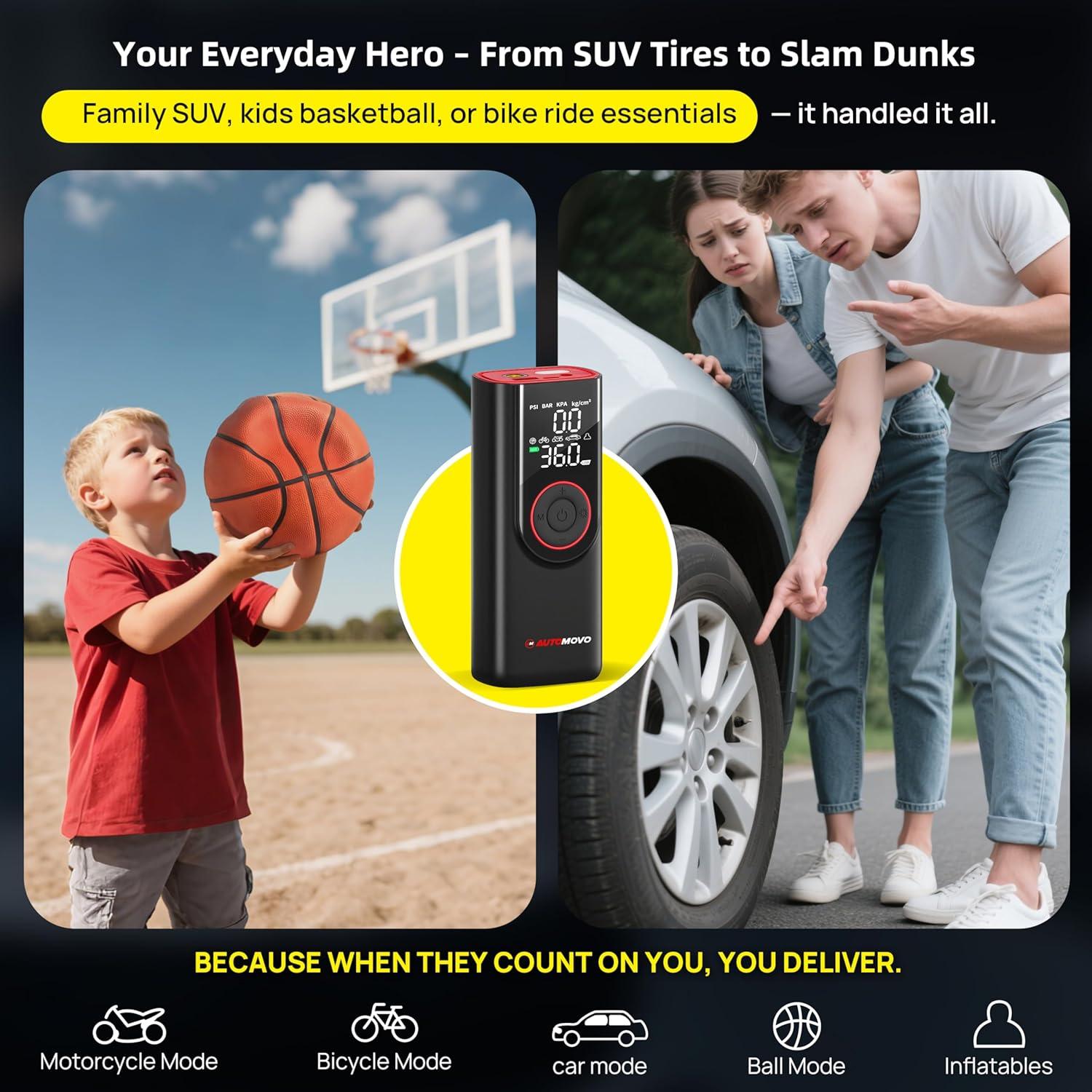 Compresor de Aire Portátil Automovo AM-TI-809 150 PSI