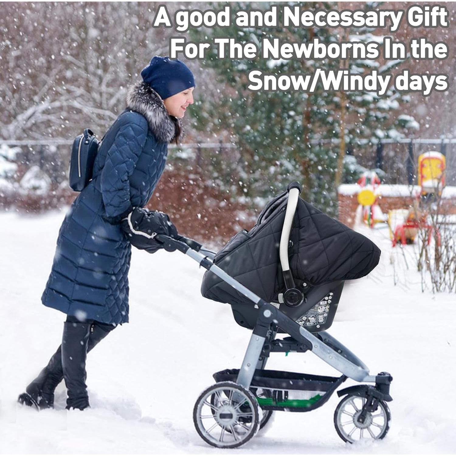 Cubierta de Asiento de Coche para Bebé Beatoutou Negra Impermeable