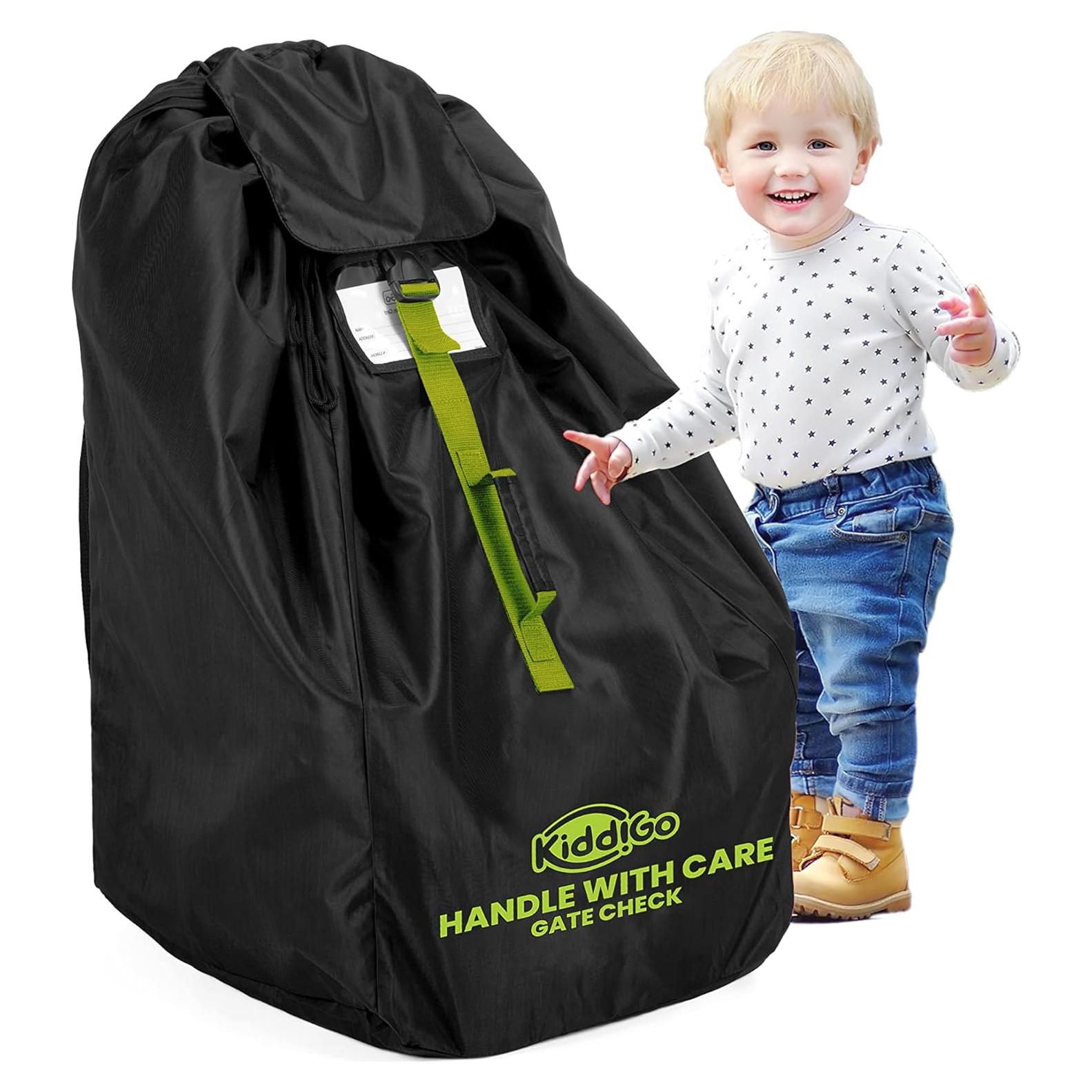 Bolsa de Viaje KiddiGo para Asiento de Auto 83.8 cm Negro Verde