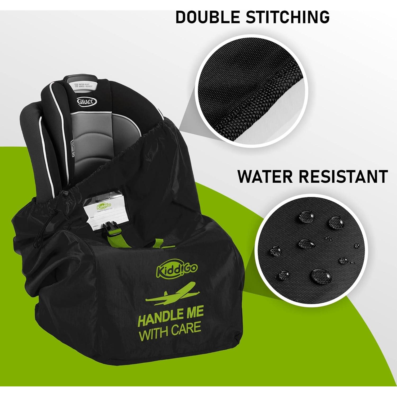 Bolsa de Viaje KiddiGo para Asiento de Auto 83.8 cm Negro Verde