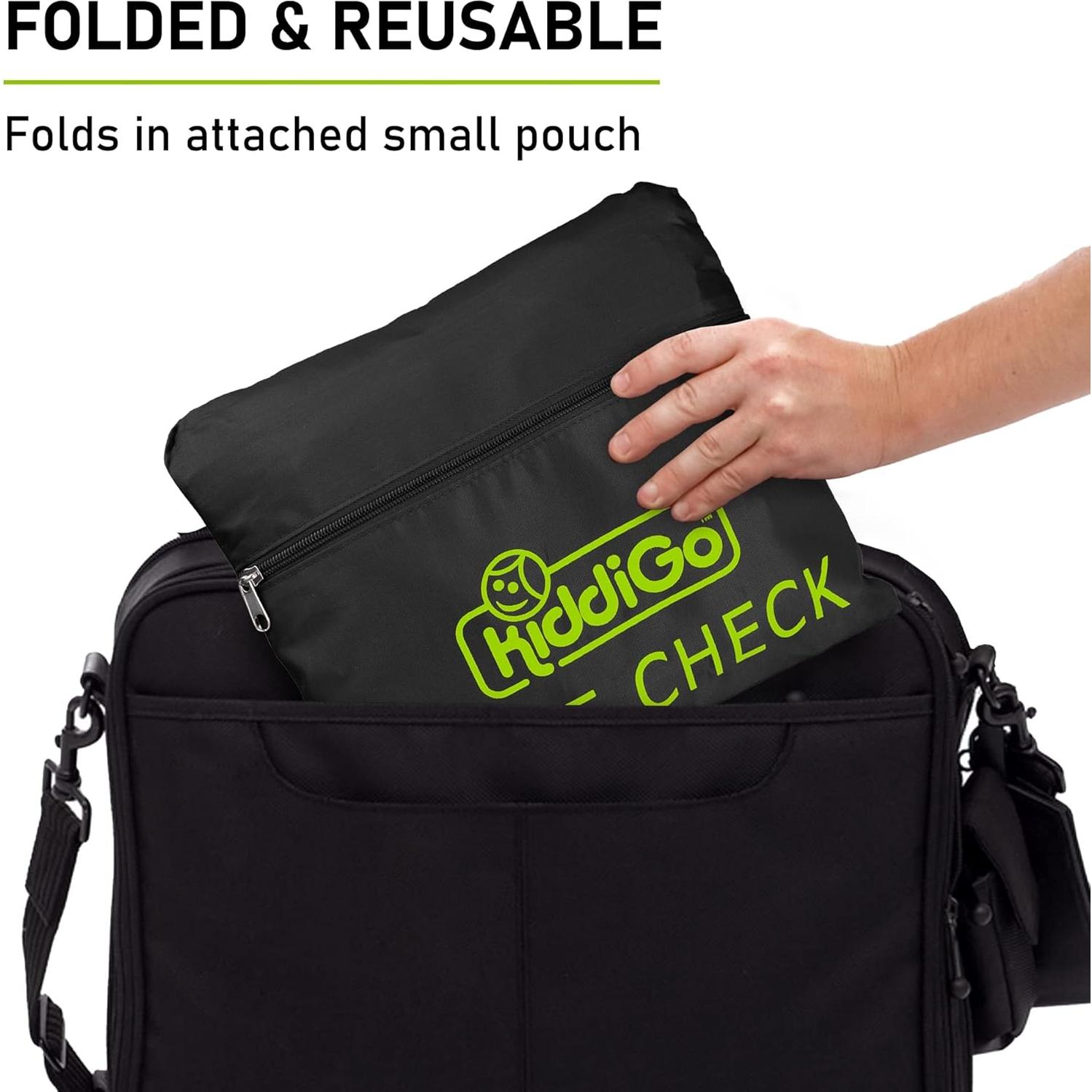 Bolsa de Viaje KiddiGo para Asiento de Auto 83.8 cm Negro Verde