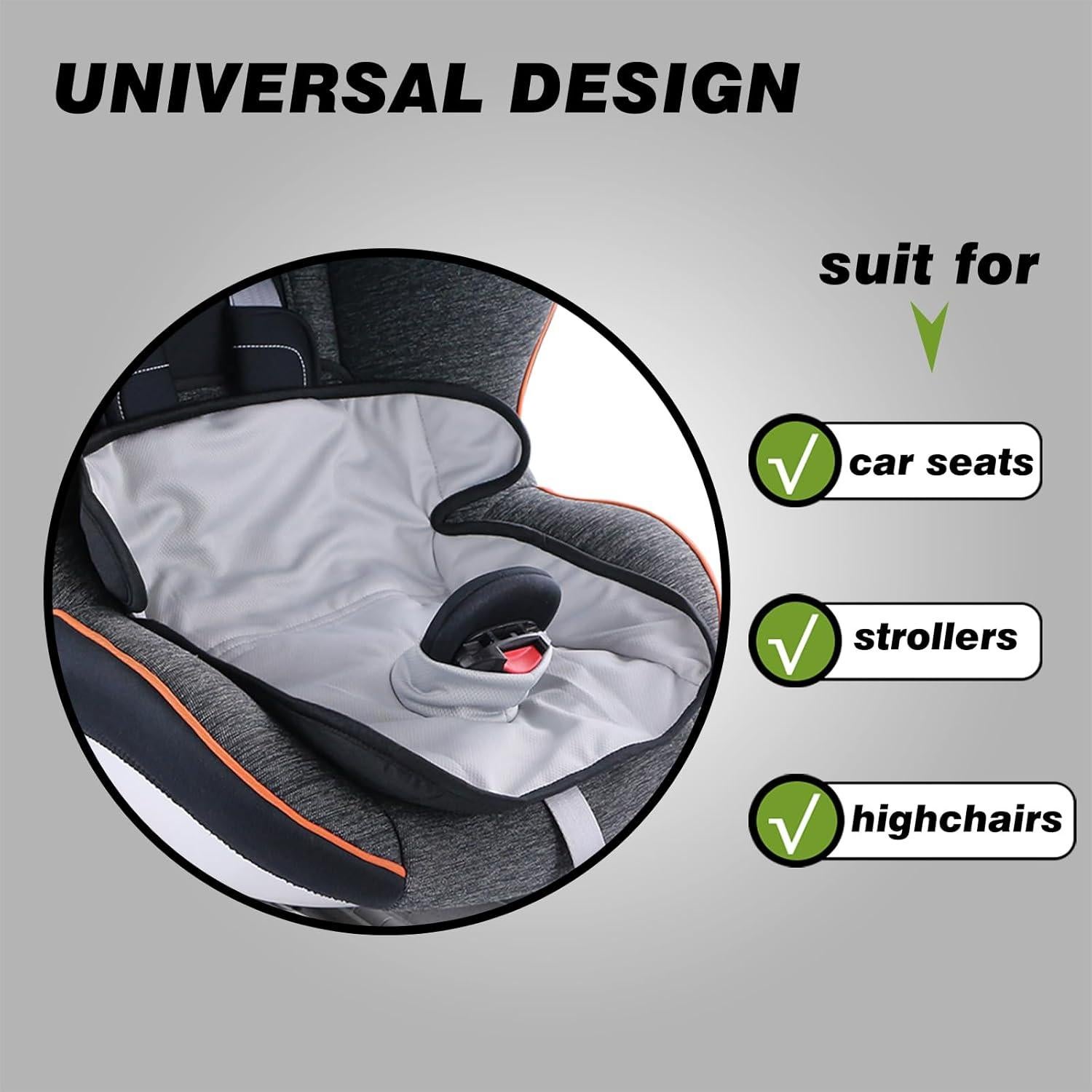 Almohadilla Suave a Prueba de Fugas ZYD01-2 para Bebés - 2 Paquetes Gris