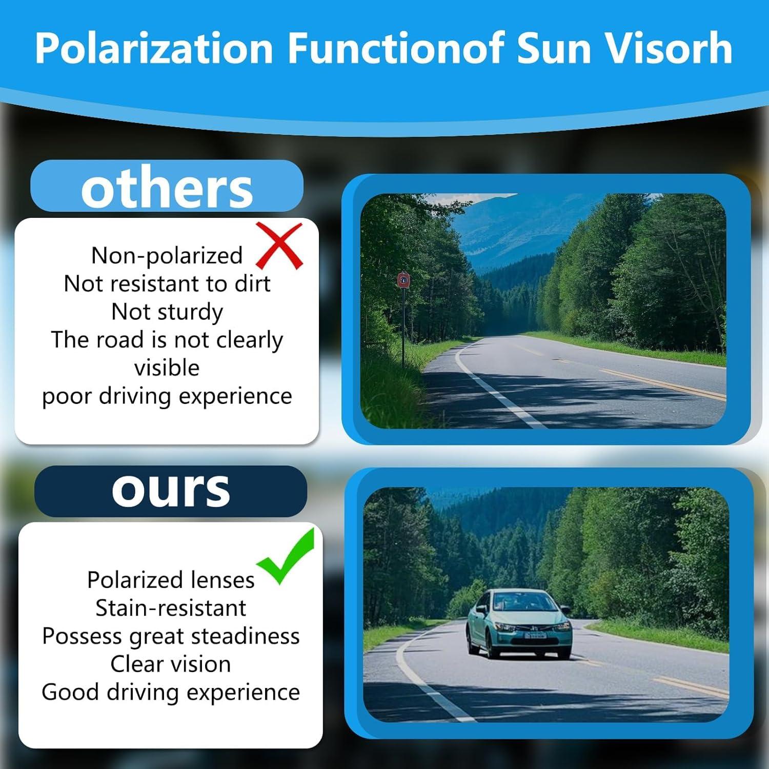 Extensor de Visera Solar ERAMONG ZHE2 Ajustable Negro