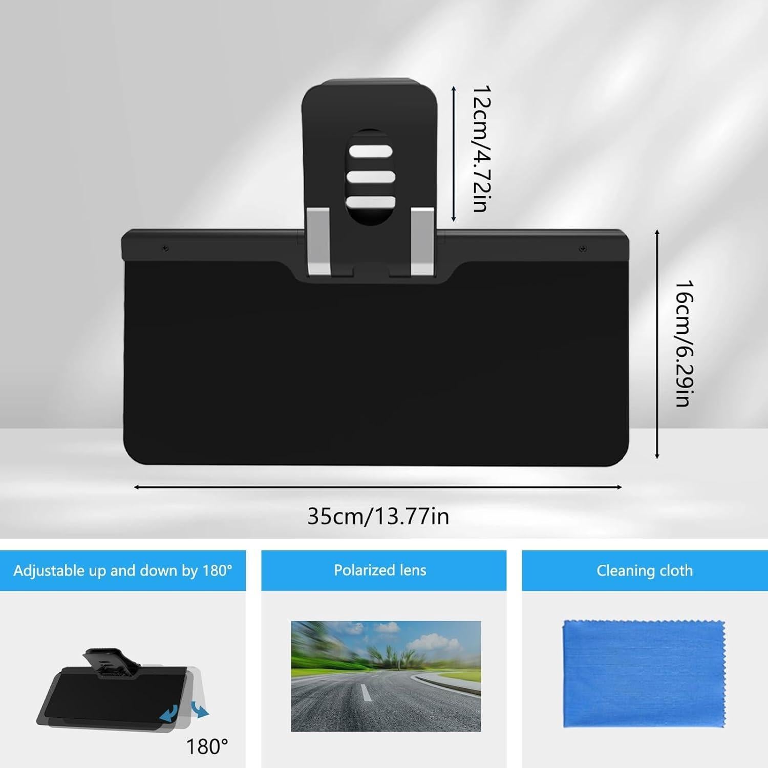 Extensor de Visera Solar ERAMONG ZHE2 Ajustable Negro