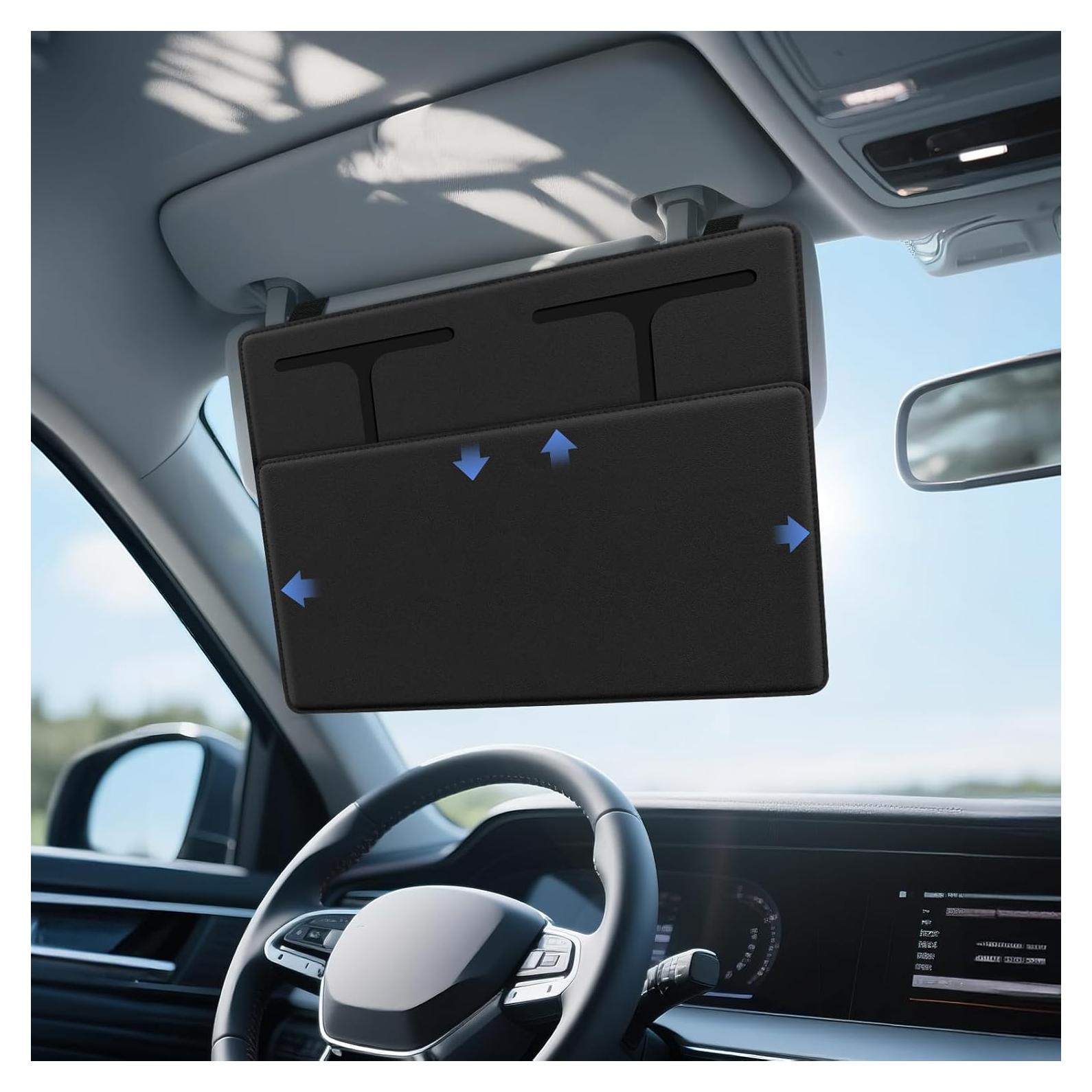 Extensor de Visera Solar ZDDGNN Ajustable Negro 31.85x26.24 cm