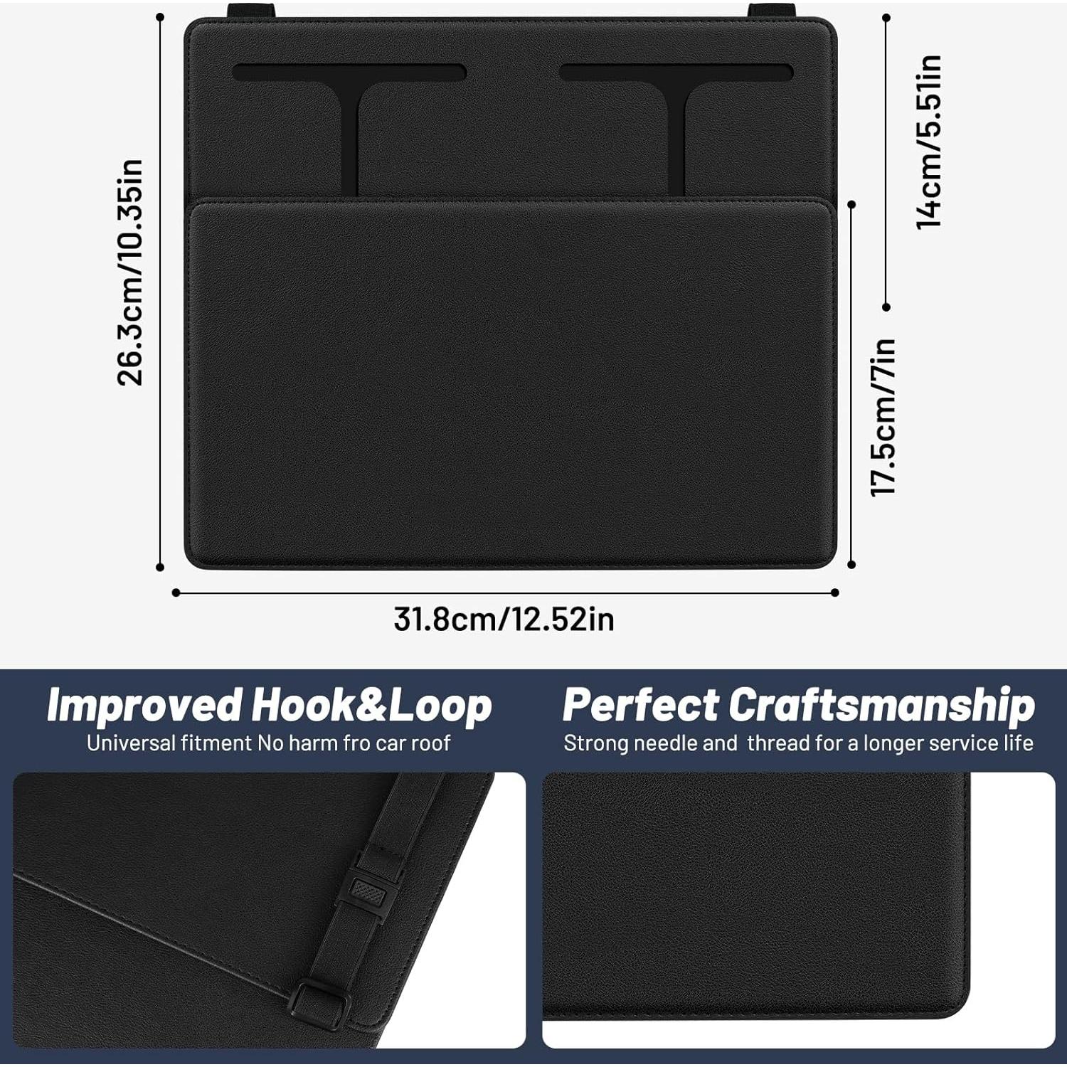 Extensor de Visera Solar ZDDGNN Ajustable Negro 31.85x26.24 cm