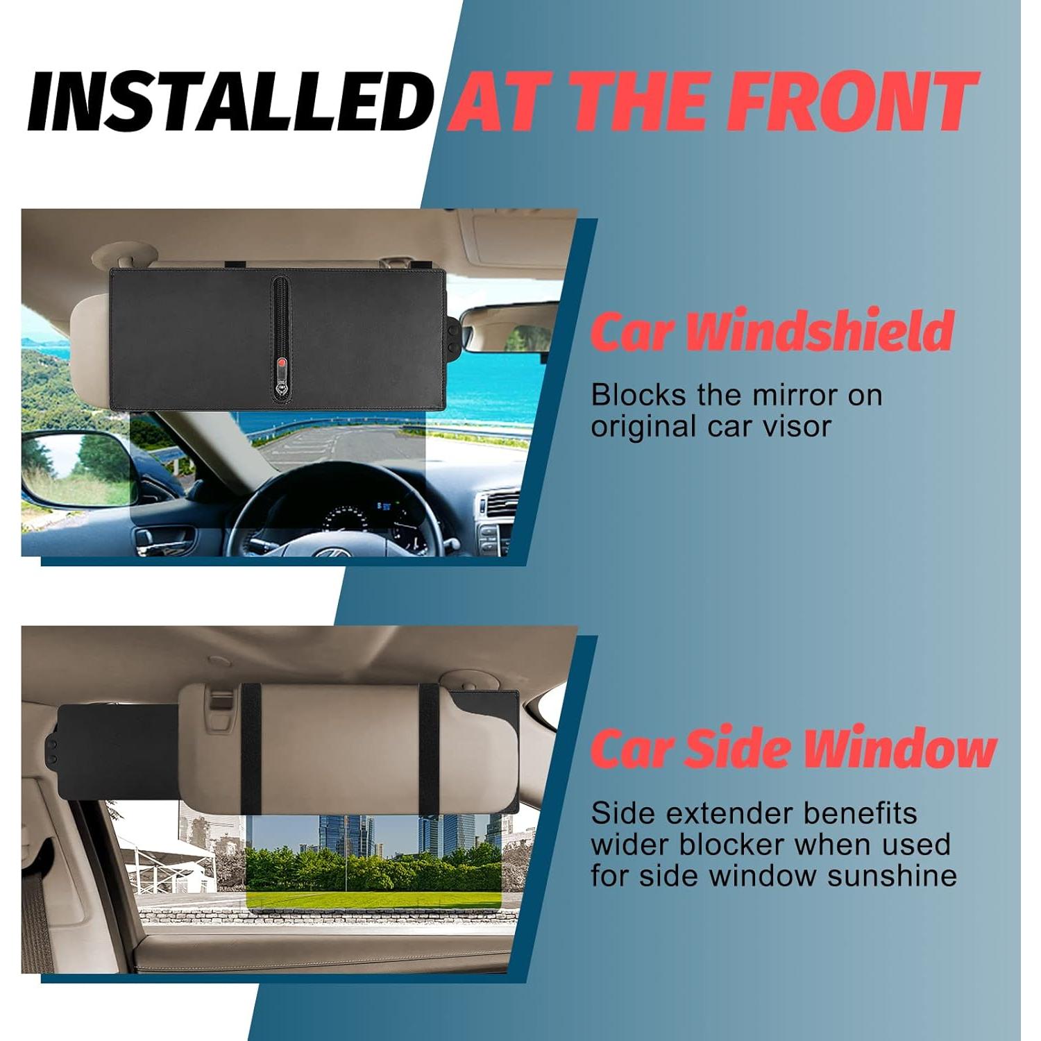 Extensor de Visera de Sol Zeyitian para Automóvil Lado Conductor