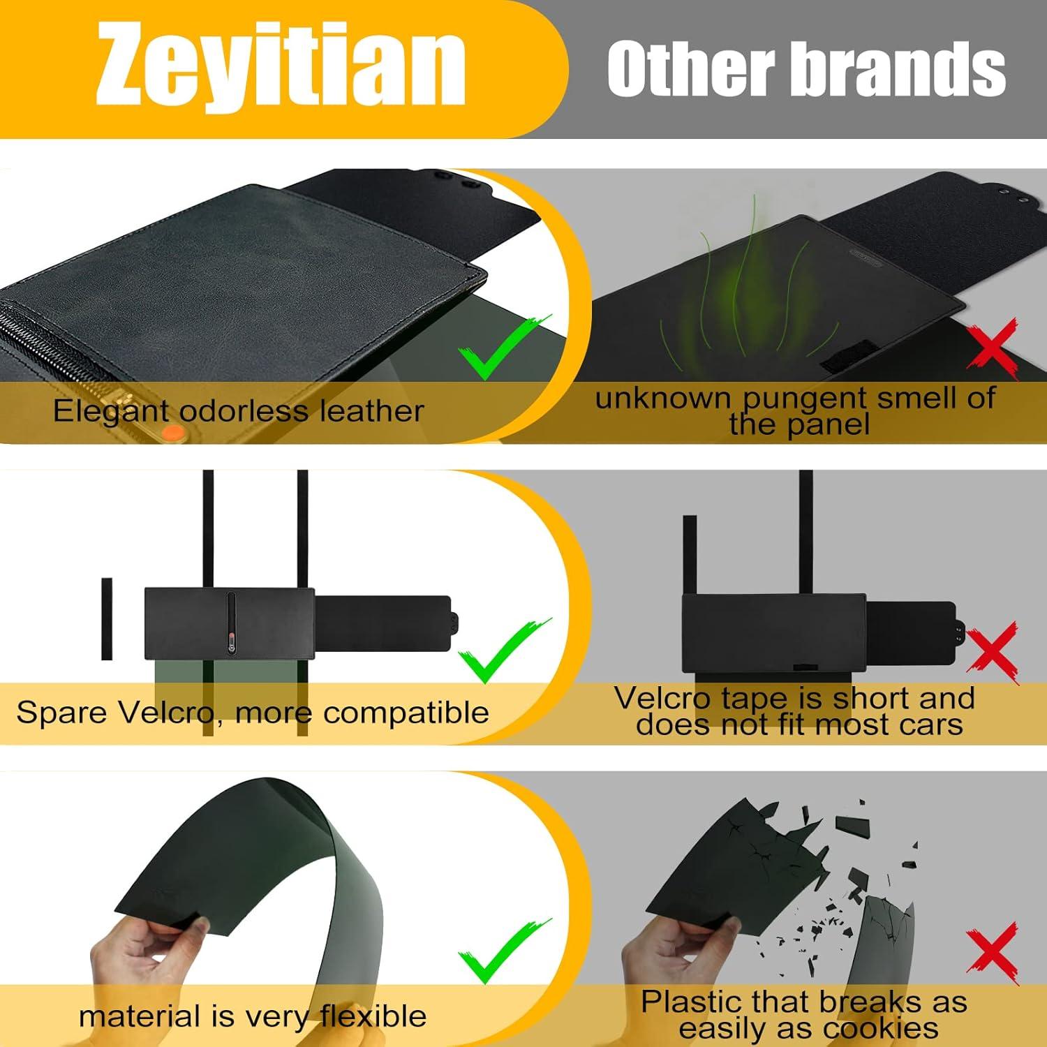 Extensor de Visera de Sol Zeyitian para Automóvil Lado Conductor