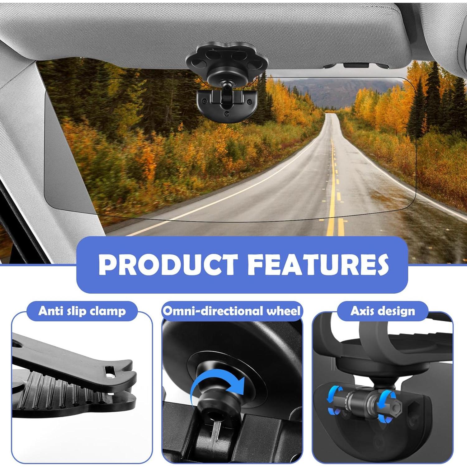 Extensor de Visera Solar Polarizada Figpade 39x15cm Antideslumbrante