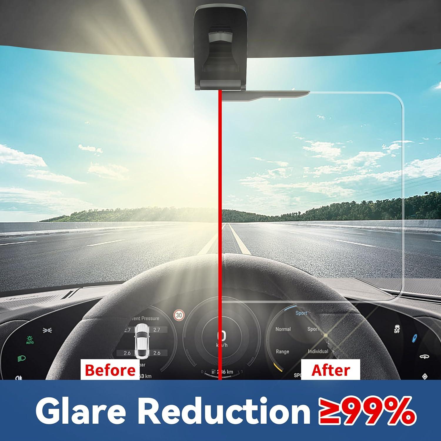 Extensor de Visera Solar GlideSpark UV400 para Coche