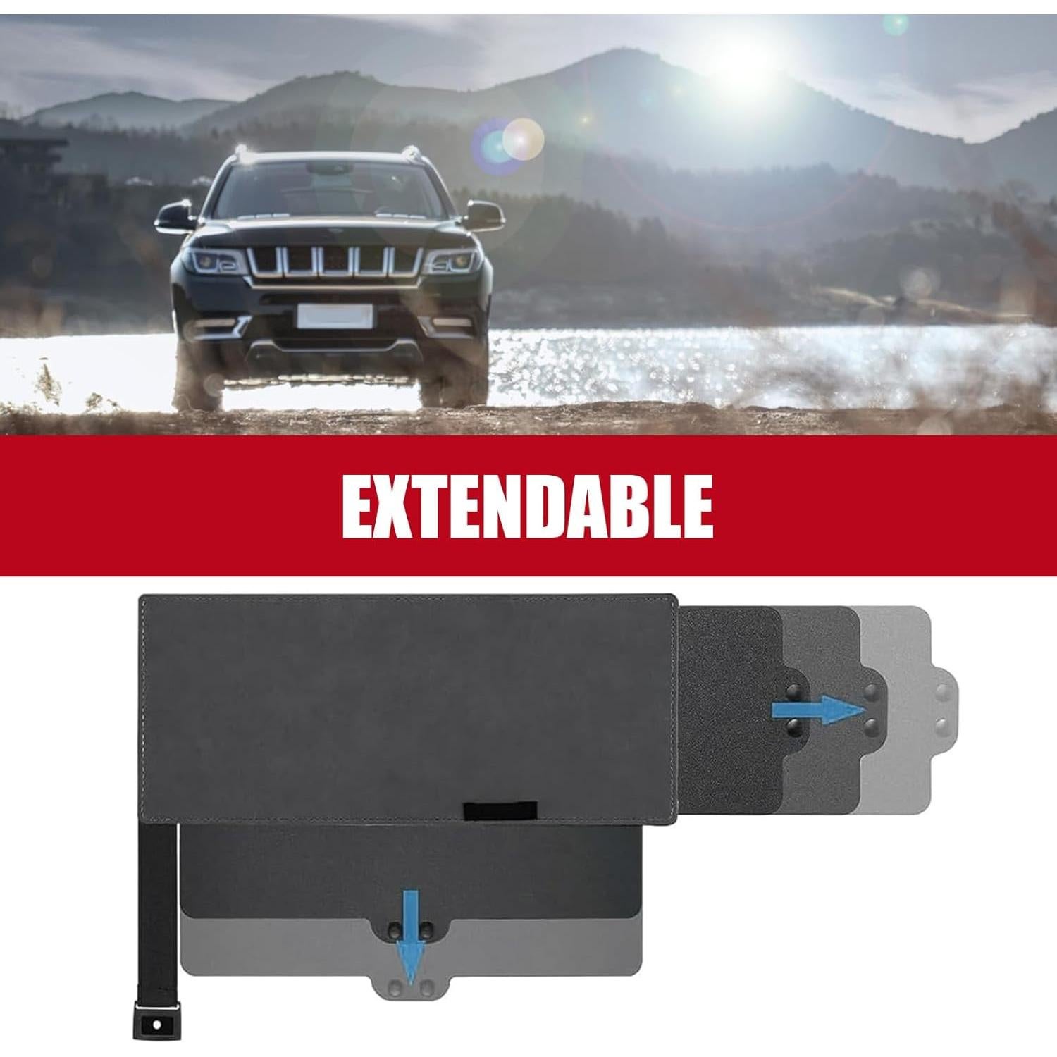 Extensor de Visera Solar Gunroil 30.99x14.99 cm Antirreflejo