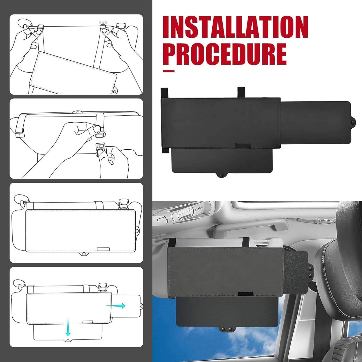 Extensor de Visera Solar Gunroil 30.99x14.99 cm Antirreflejo