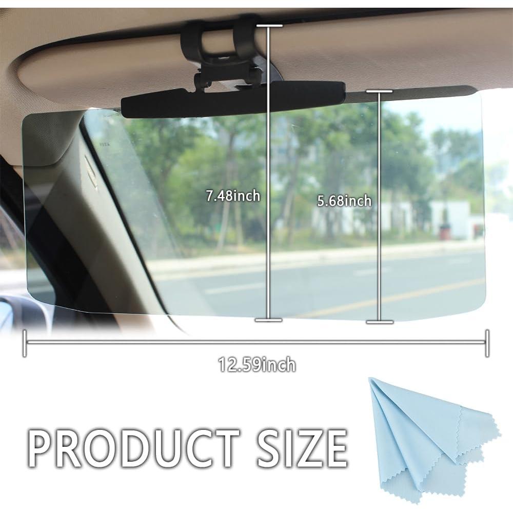 Extensor de Visera Solar Aokdom para Coche 32x15cm Antirreflejo