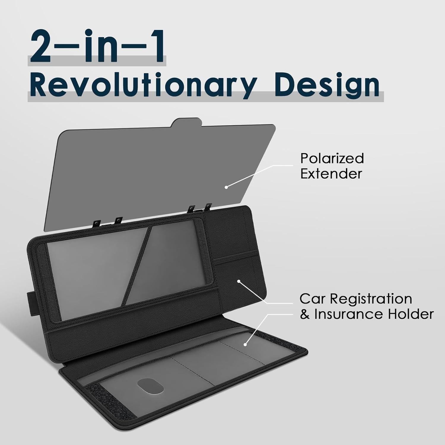 Extensor de Visera Solar PJLJY Polarizado Ajustable con Soporte