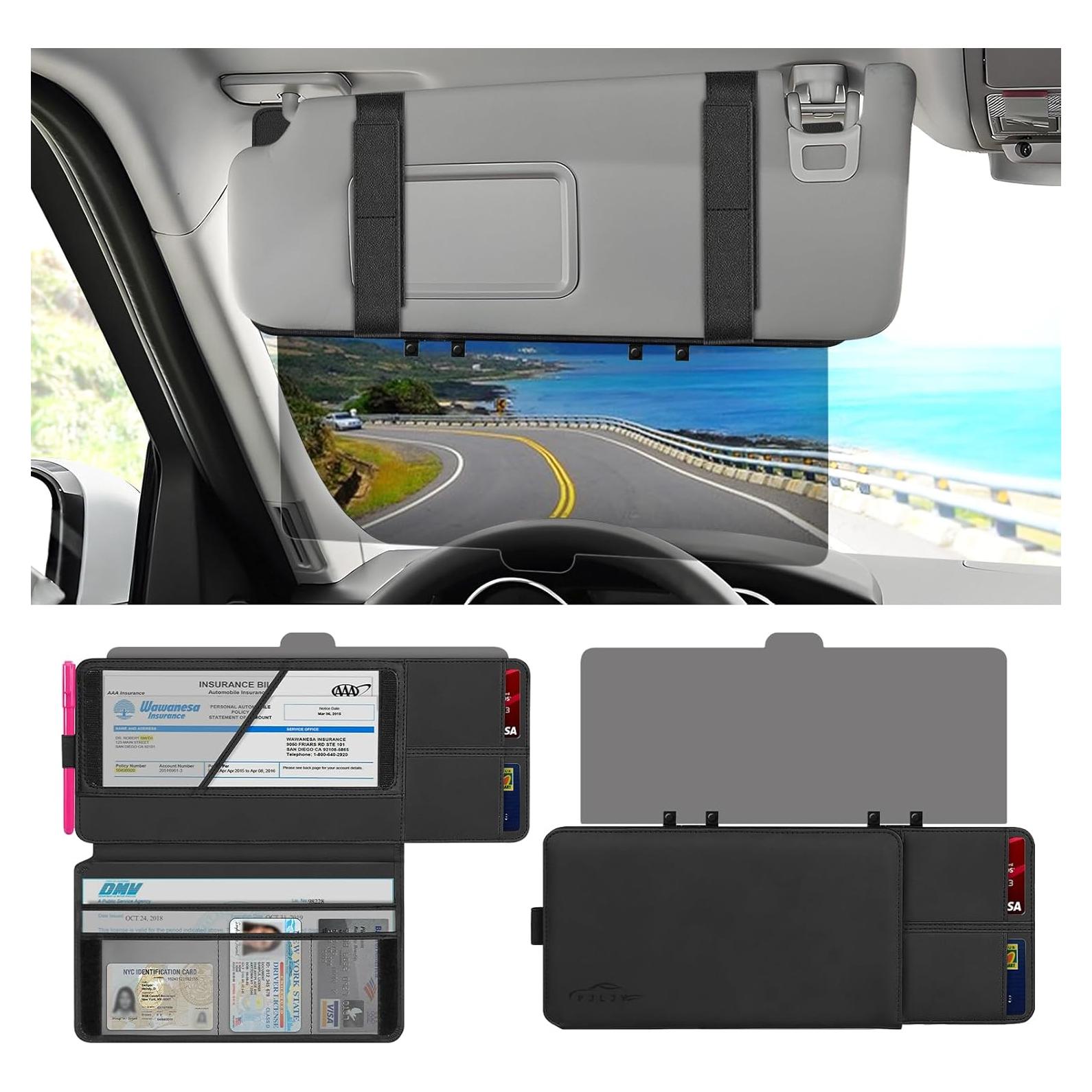 Extensor de Visera Solar Polarizada PJLJY con Soporte para Registro