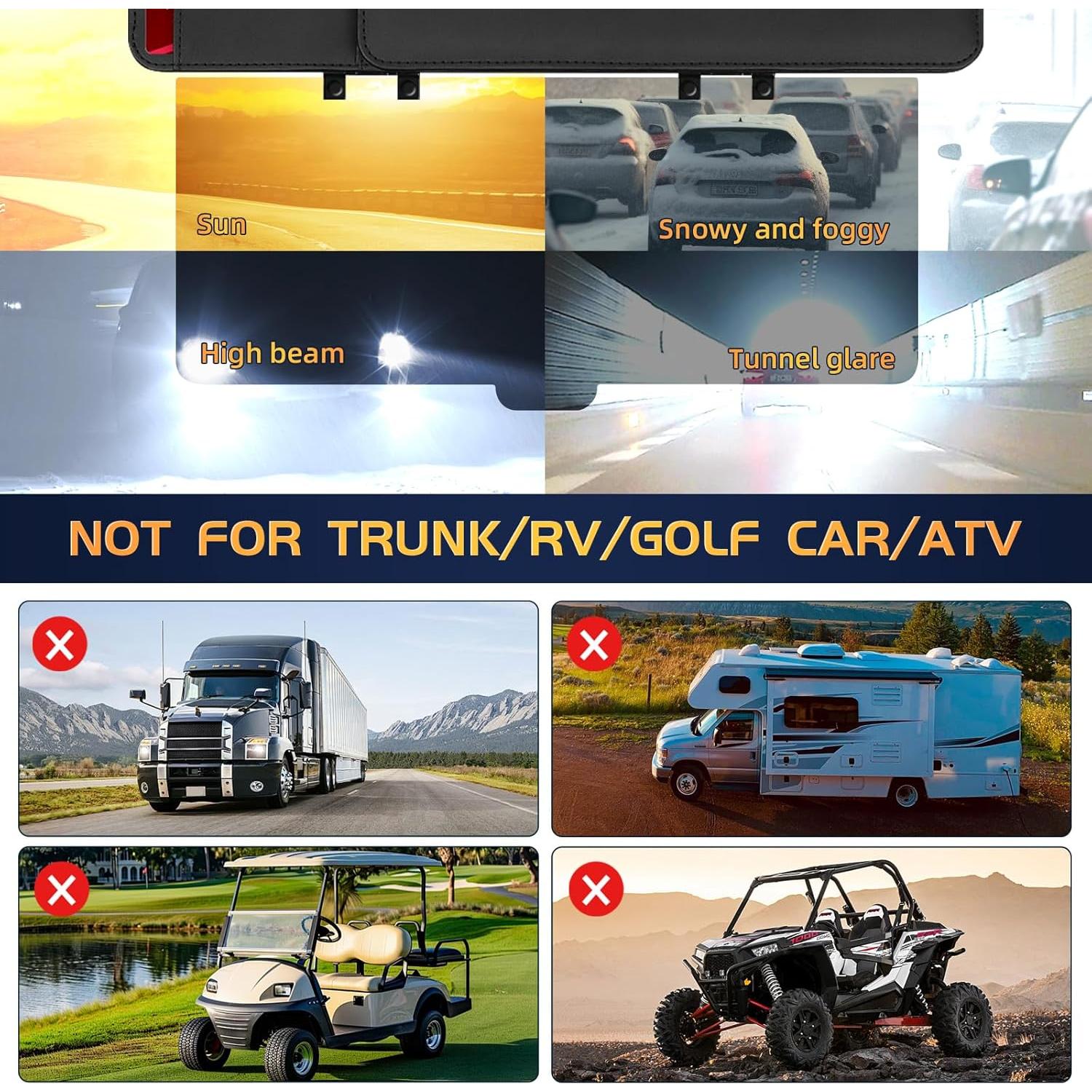 Extensor de Visera Solar Polarizada PJLJY con Soporte para Registro