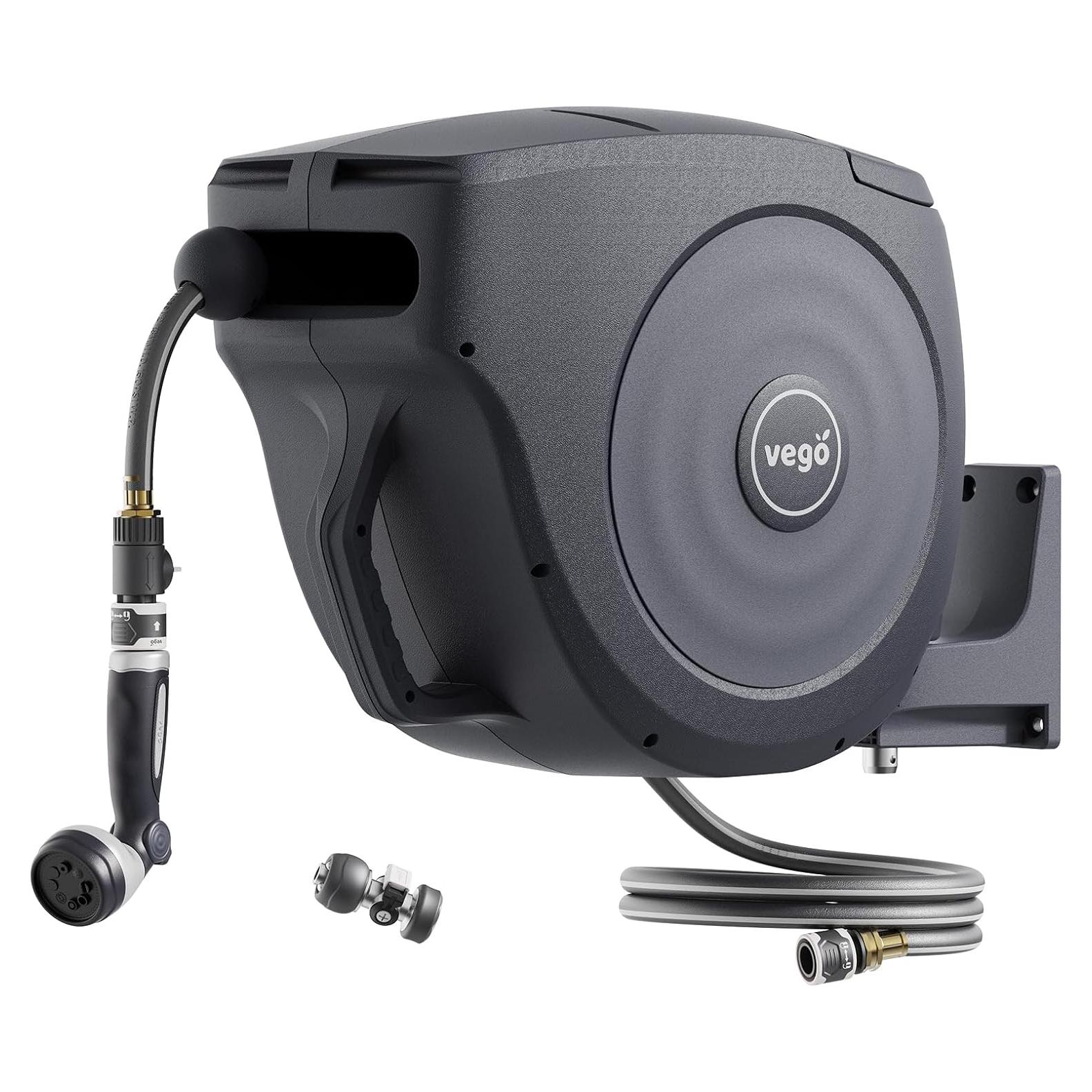 Carrete de Manguera Retráctil Vego 30.48m Azul Tidepool