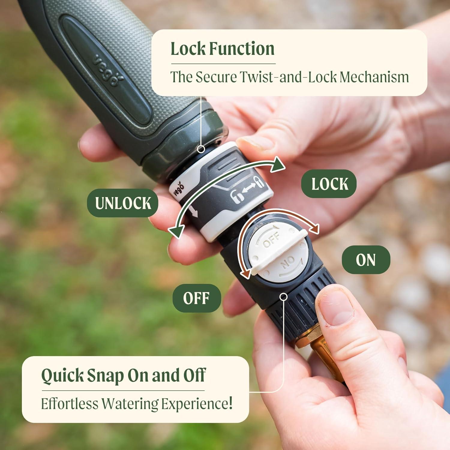 Carrete de Manguera Retráctil Vego 30.48m Azul Tidepool