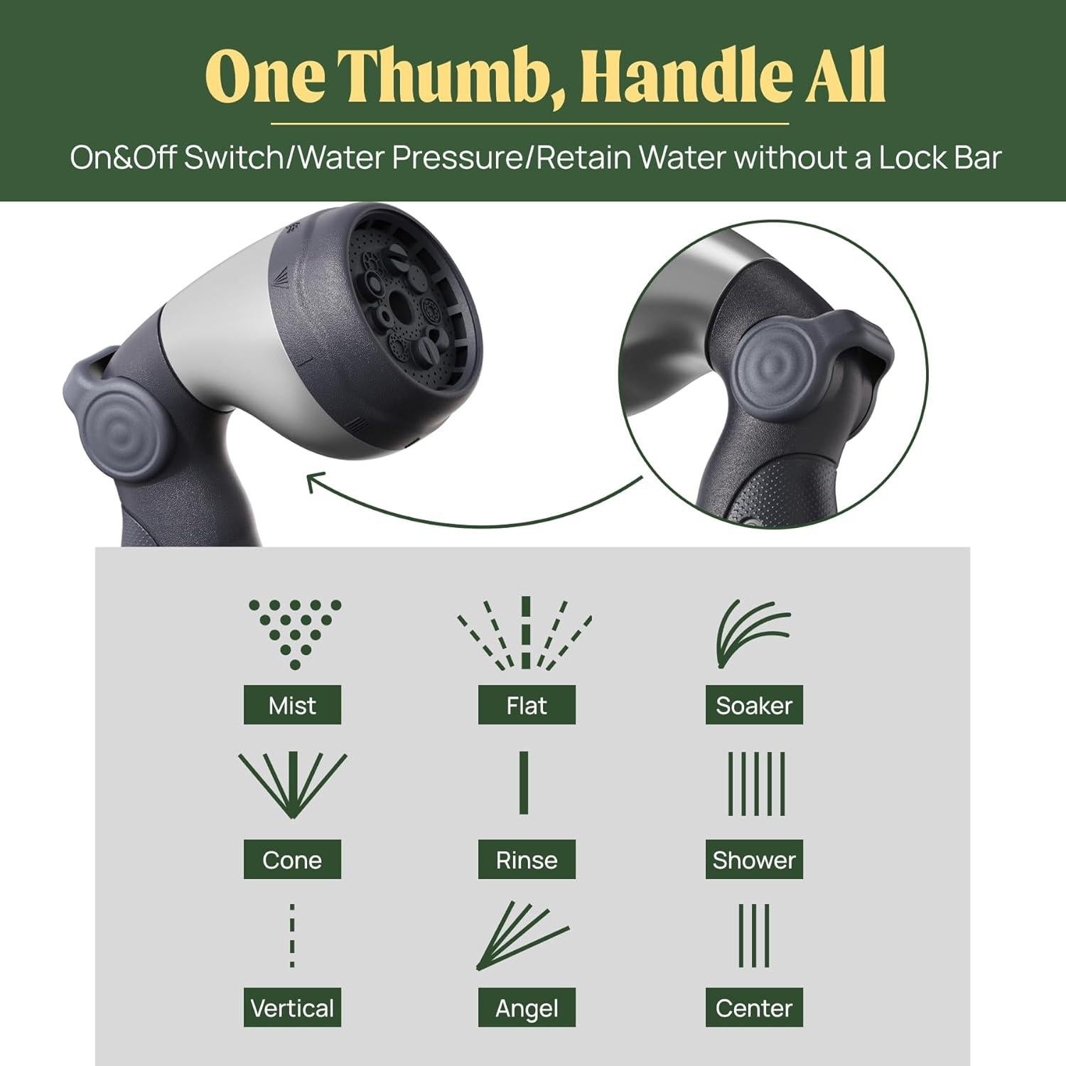 Carrete de Manguera Retráctil Vego 30.48m Azul Tidepool