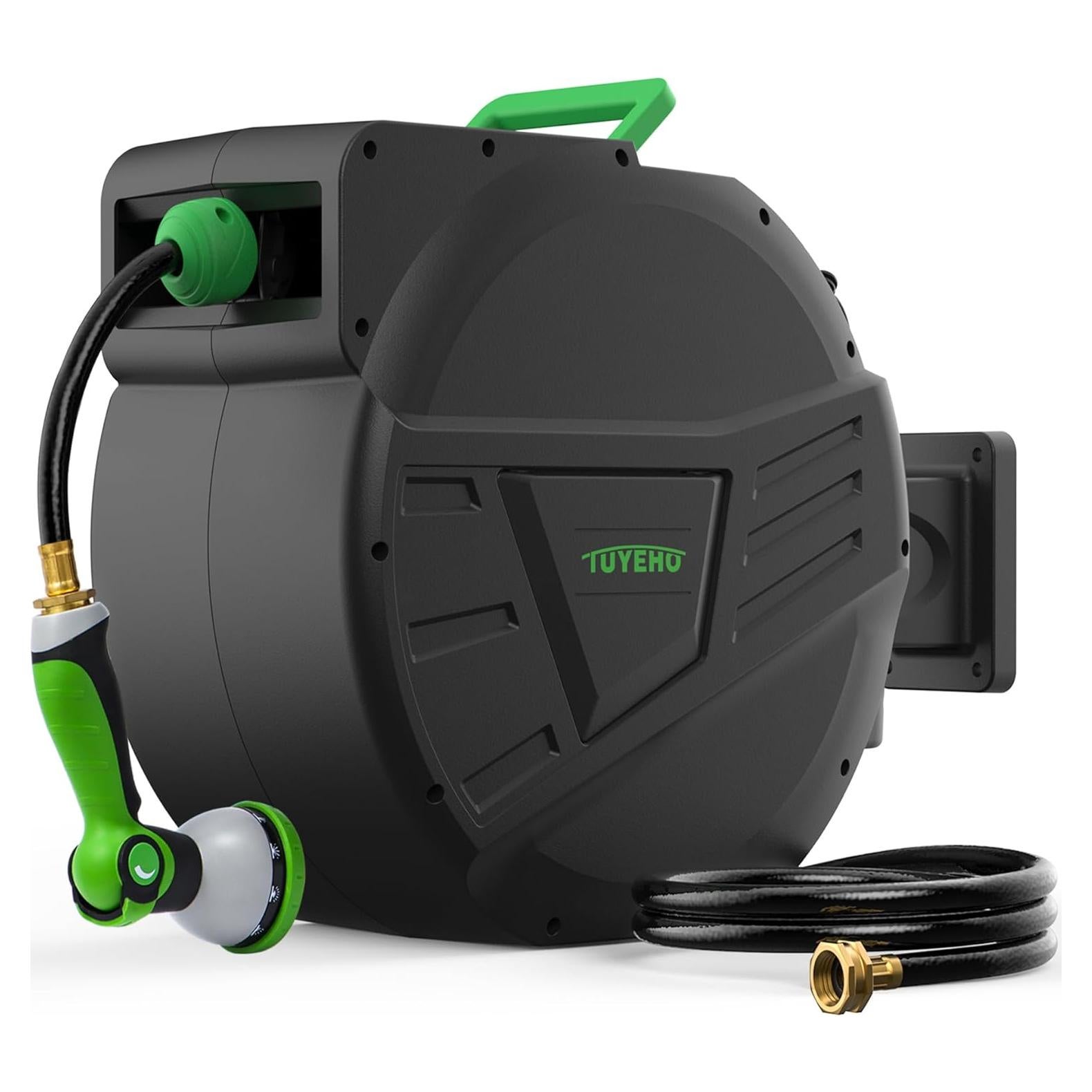 Carrete de Manguera Retráctil Tuyeho 30.48m Montaje en Pared