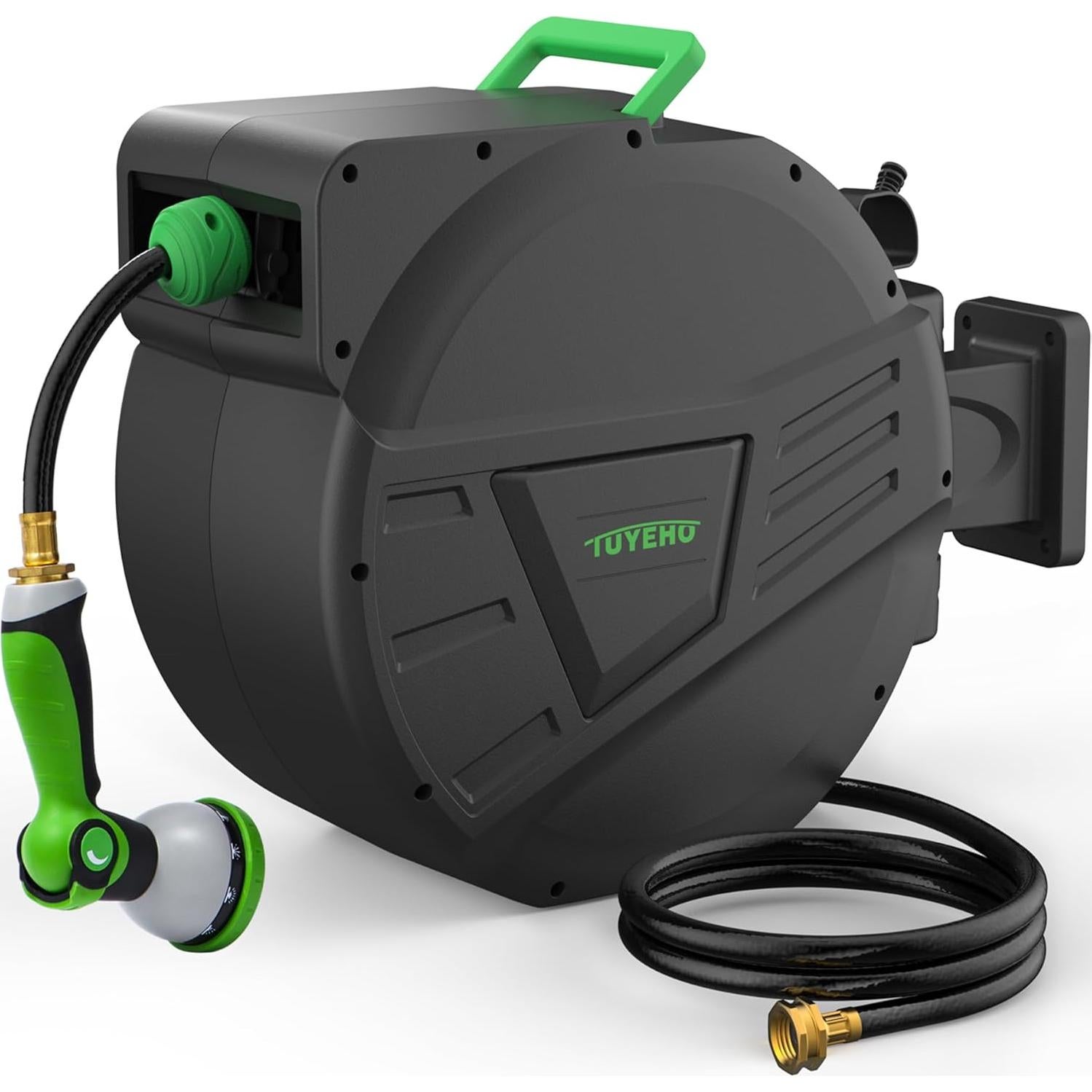 Carrete de Manguera Retráctil Tuyeho 30.48m Montaje en Pared