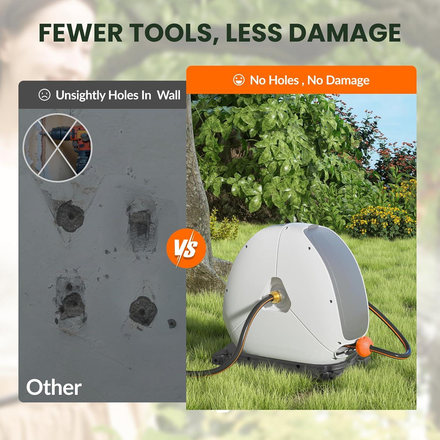 Carrete de Manguera Retráctil Giraffe Tools 39.62m 1/2"